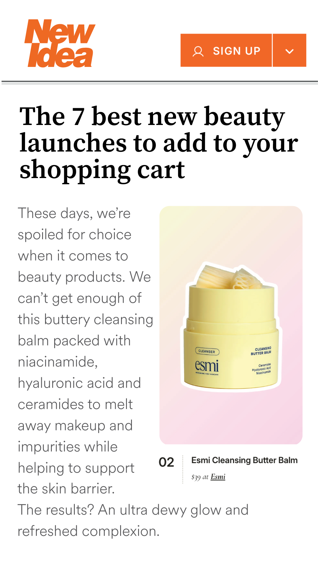 esmi Skin Minerals Facebook ad