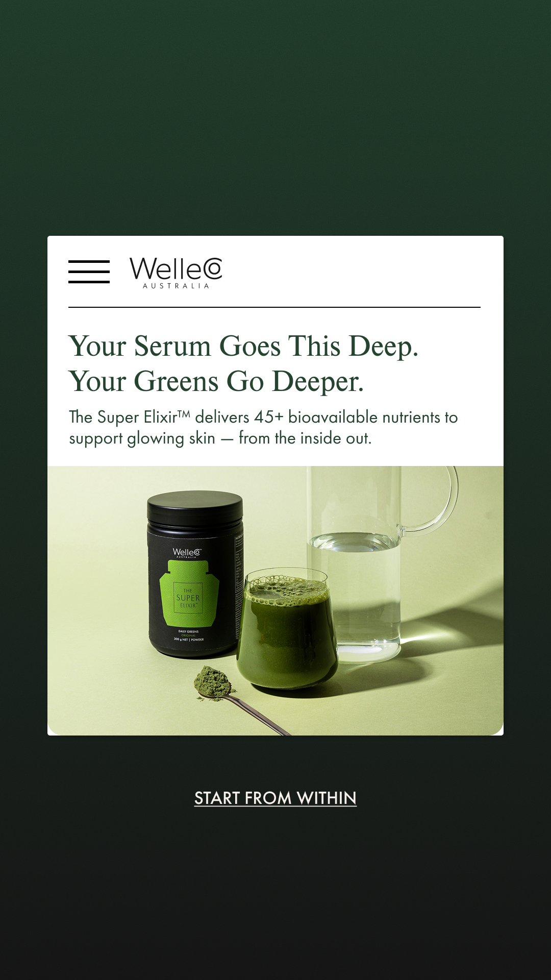 WelleCo Facebook ad