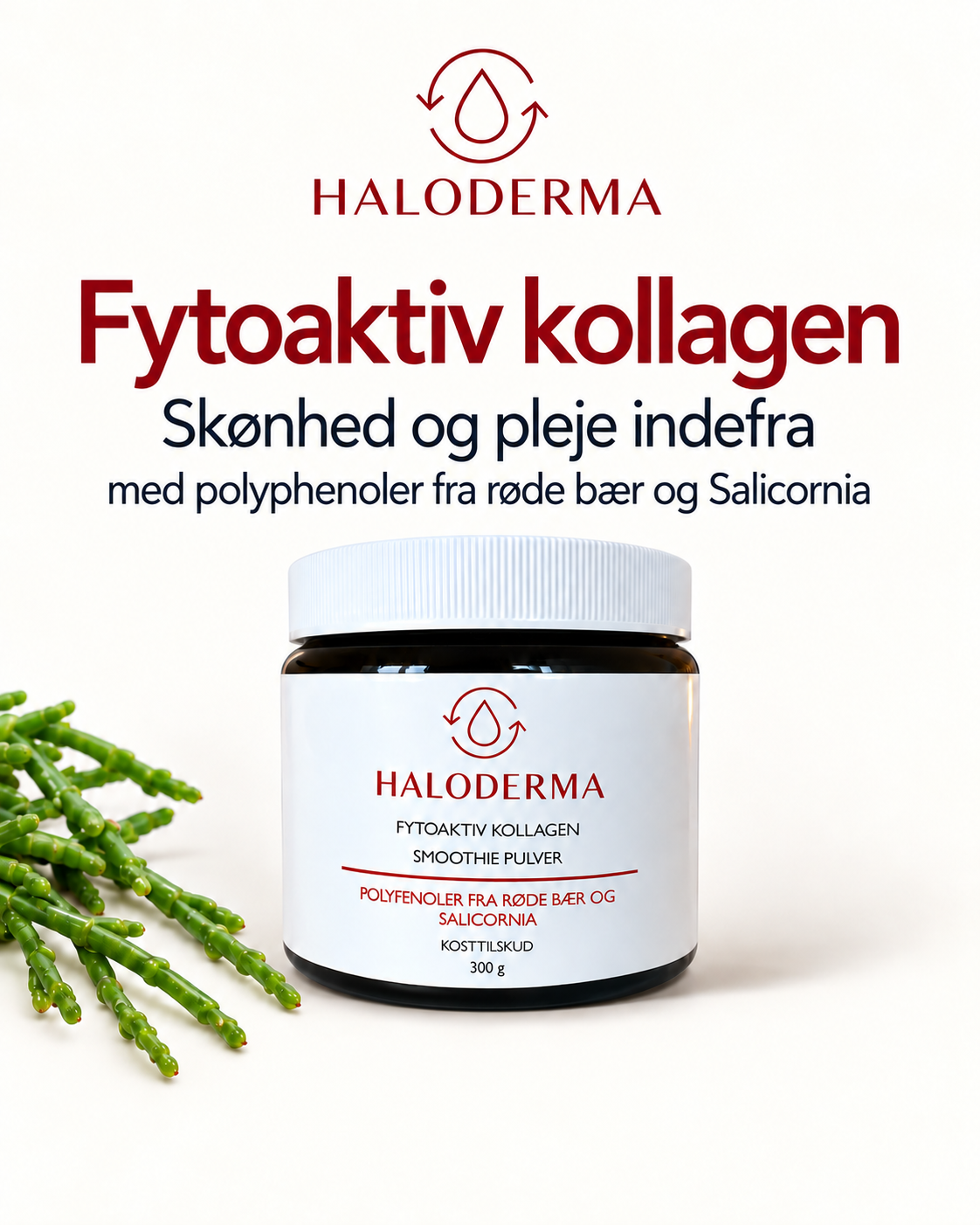 Haloderma Facebook ad: Fytoaktiv kollagen