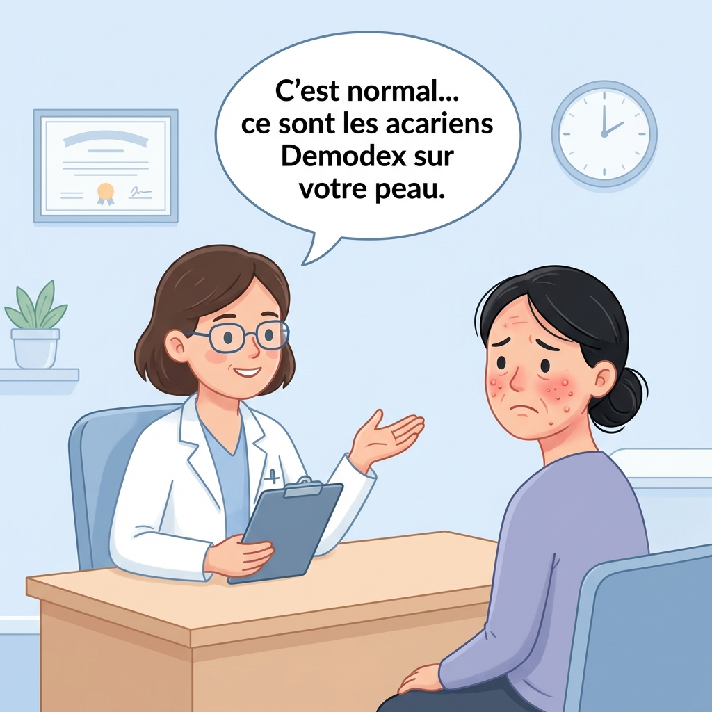 Dr. Camille Beaumont Facebook ad: Lis ça si tu as des rougeurs qui te gênent