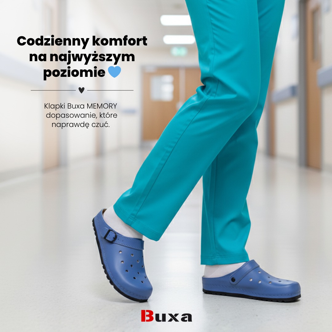 Buxa Facebook ad: Komfort, który czujesz od pierwszego kroku… i nie…
