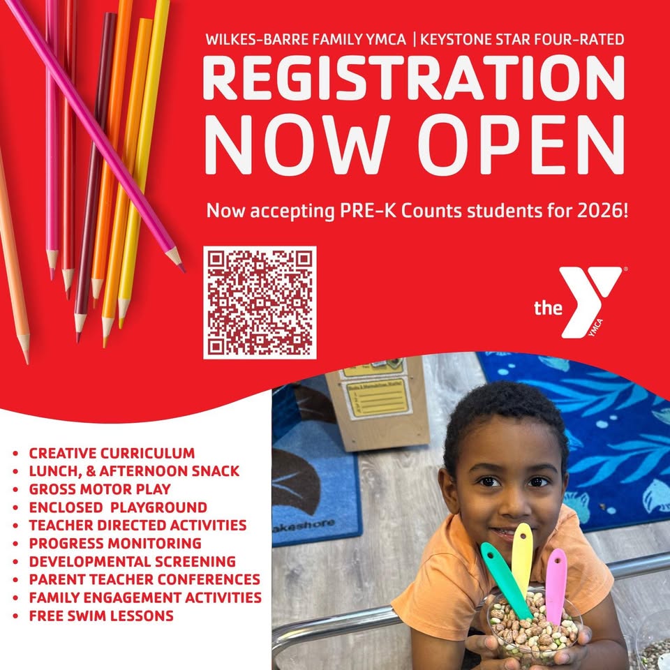 YMCA of Wilkes-Barre Facebook ad: PRE-K COUNTS
