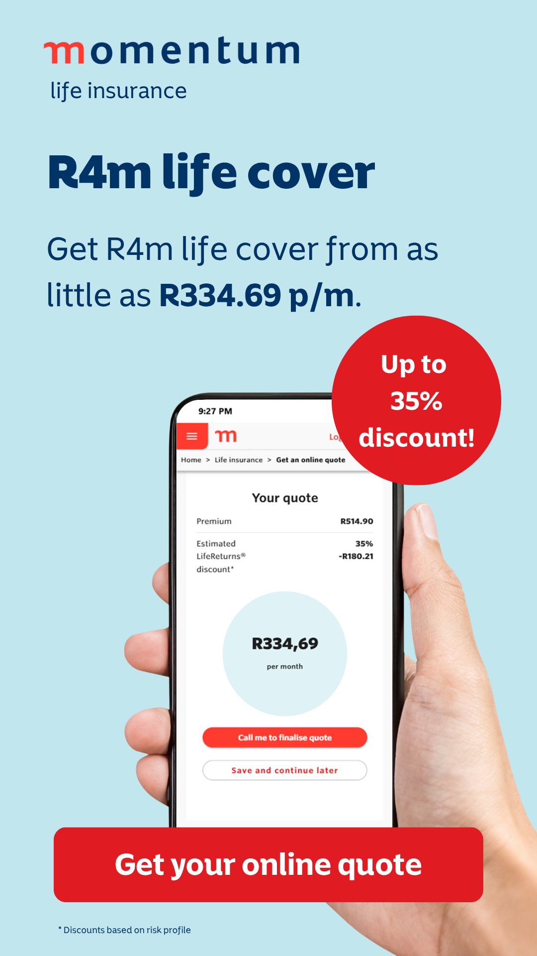 Momentum Facebook ad