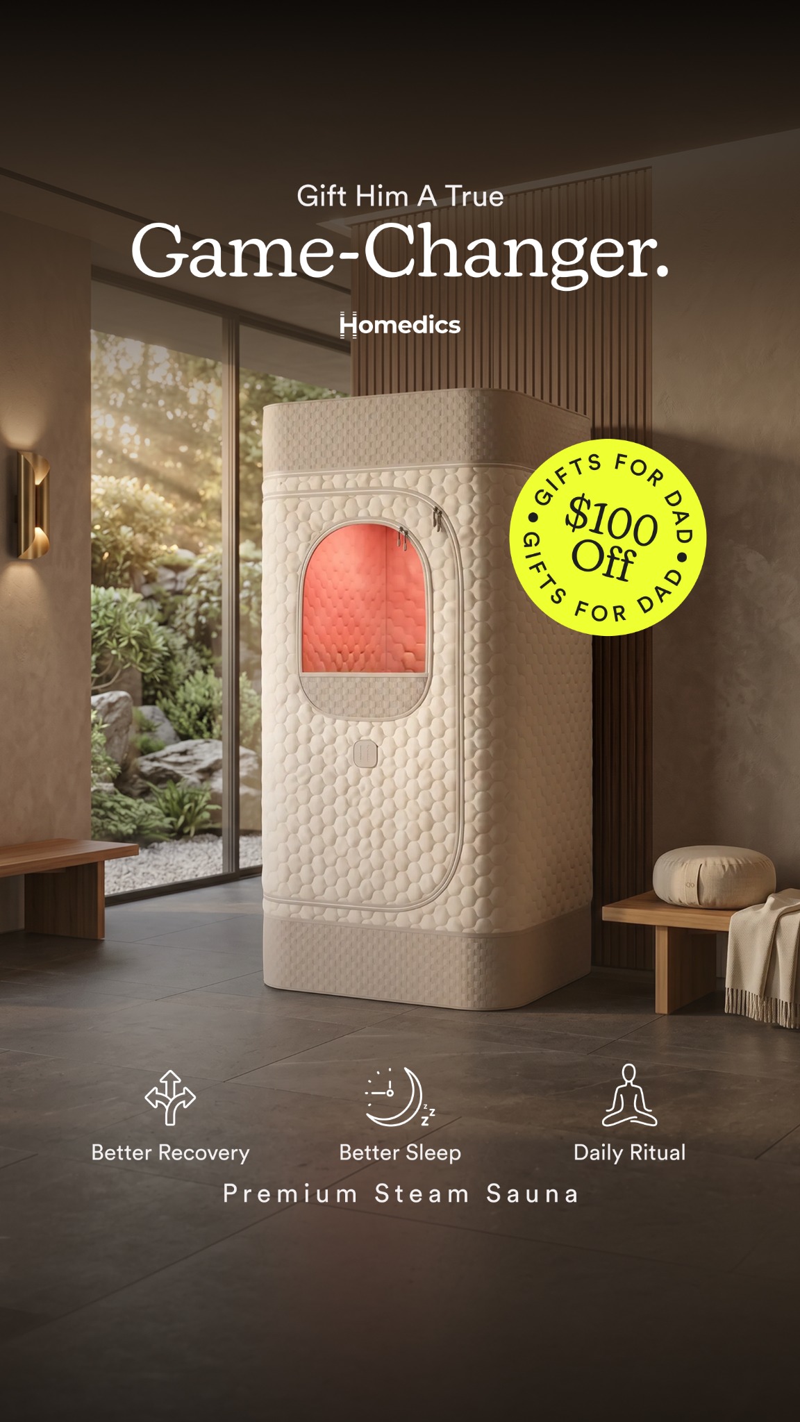 Homedics Facebook ad
