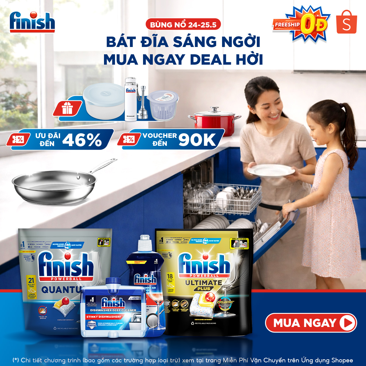 Finish Việt Nam Facebook ad: ƯU ĐÃI THÁNG 05 - MUA LÀ CÓ QUÀ