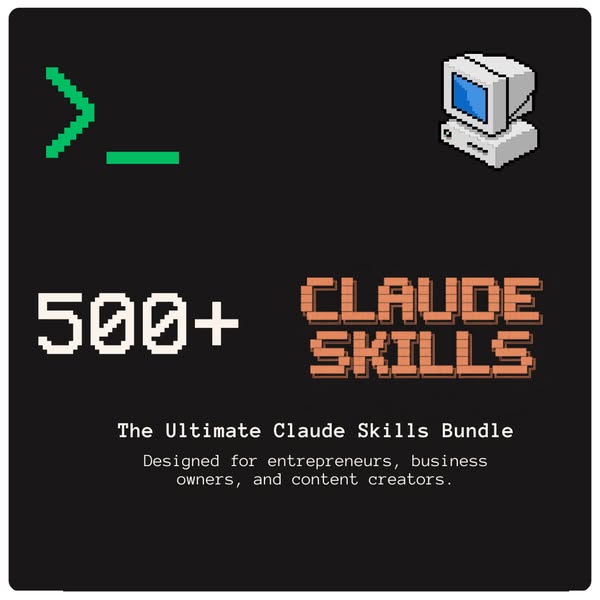 AI Avalanche Facebook ad: 500+ Claude Skills for just $15
