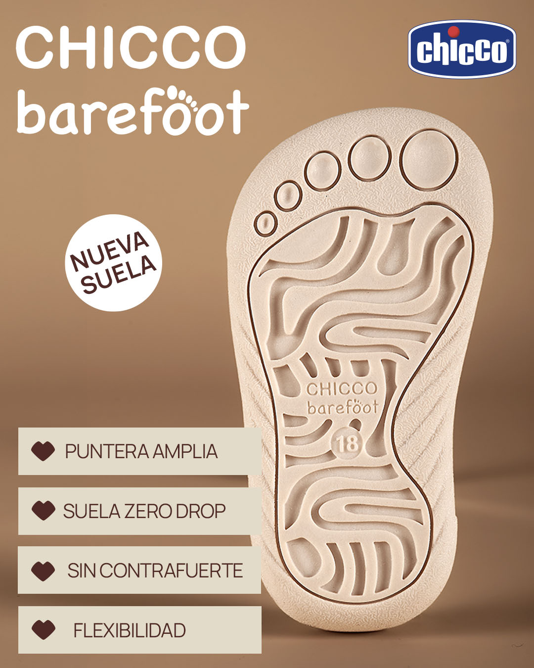 Chicco Facebook ad: ¡Descubre la nueva colección Barefoot!