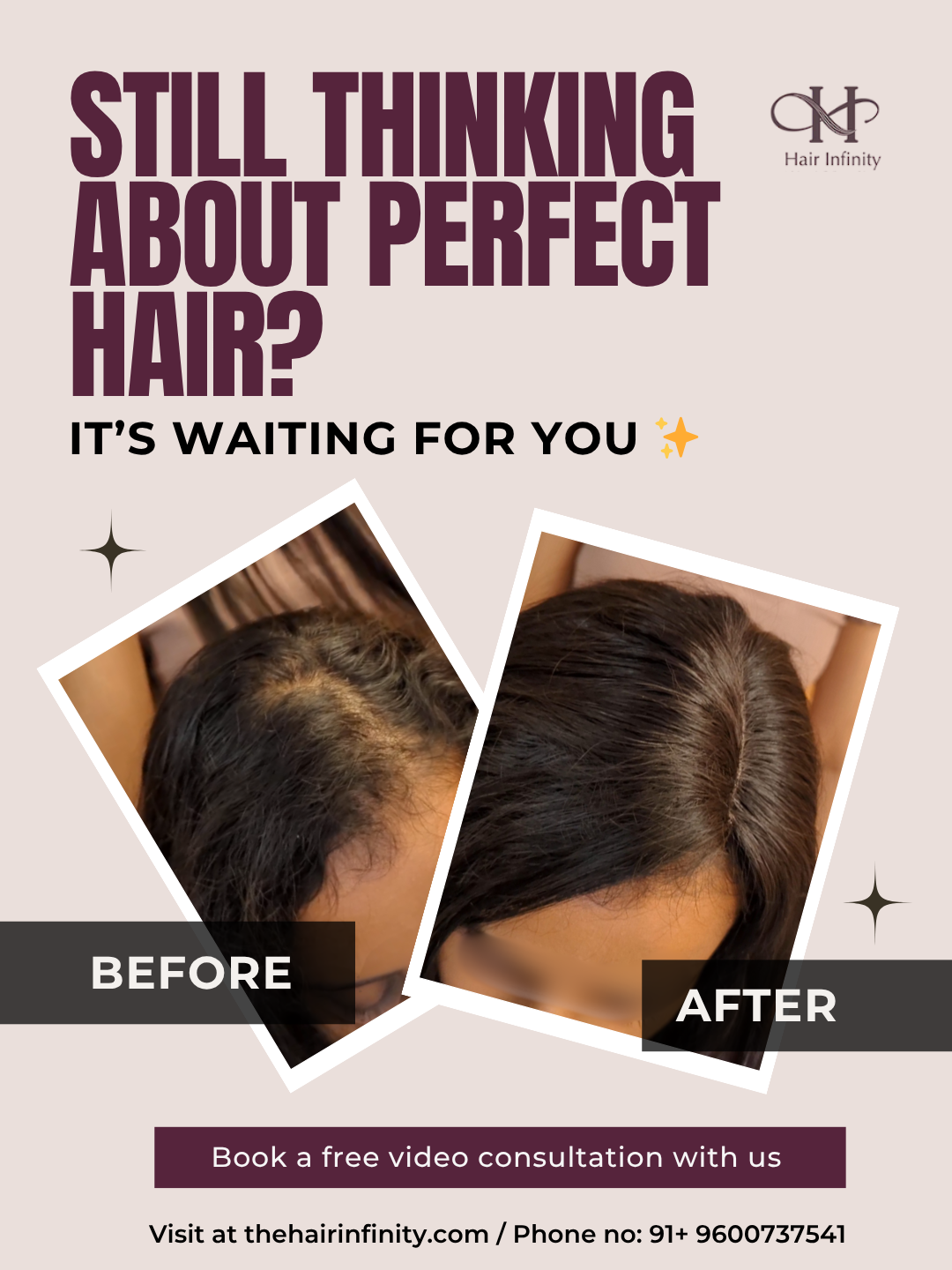 Hair Infinity Facebook ad