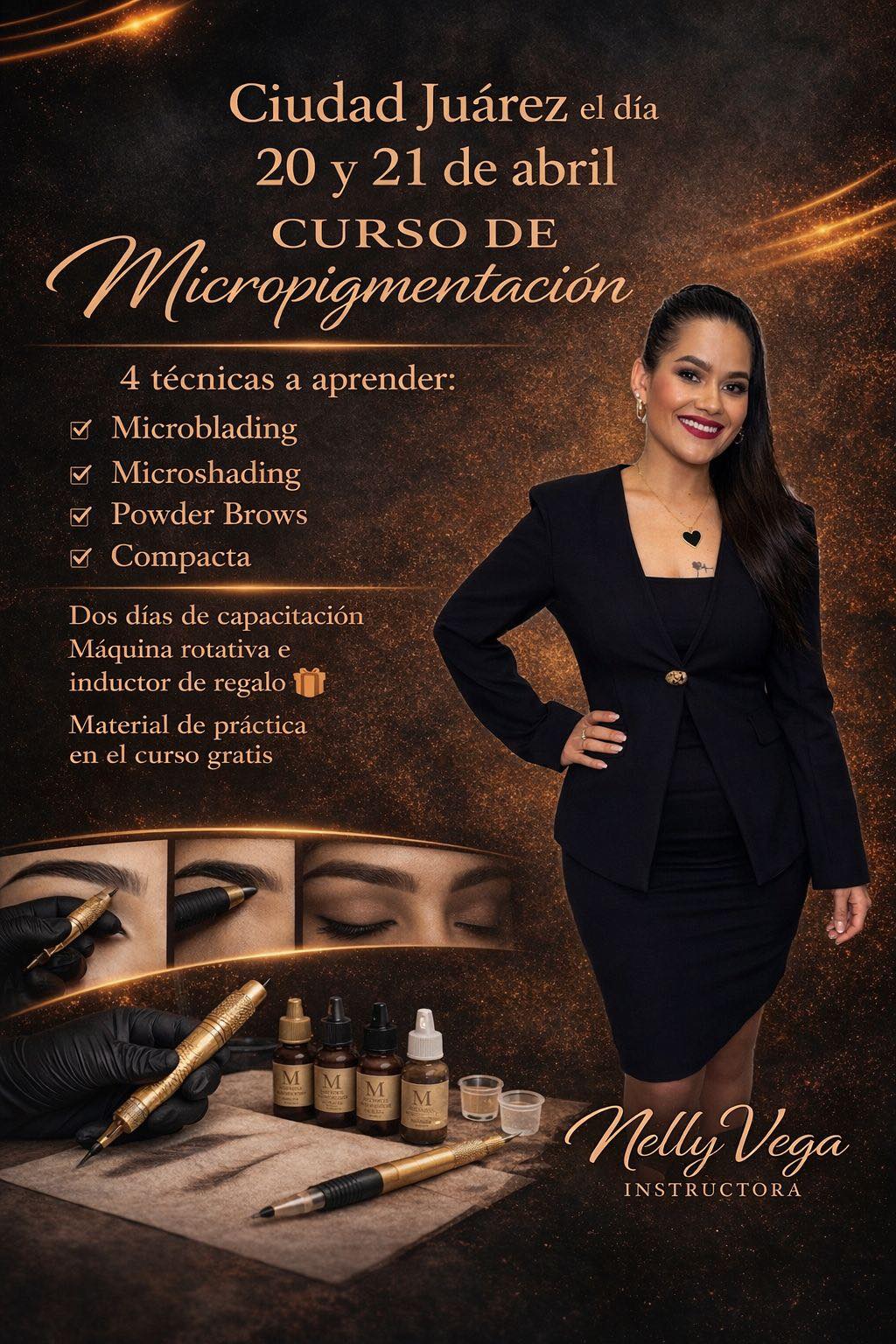 My lady NC Facebook ad: CURSO DE MICROPIGMENTACIÓN EN CEJAS