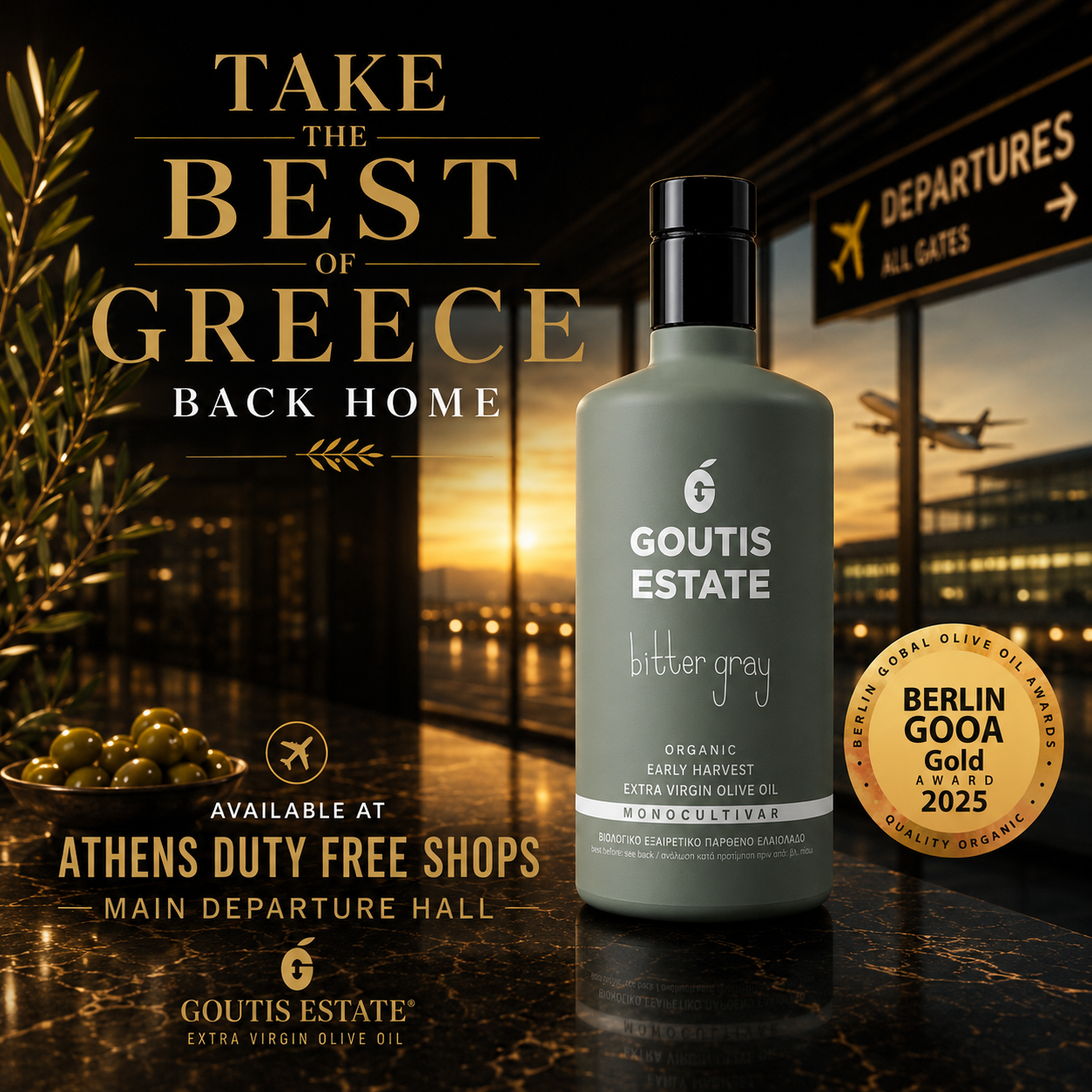 Goutis Estate Olive Oil Facebook ad