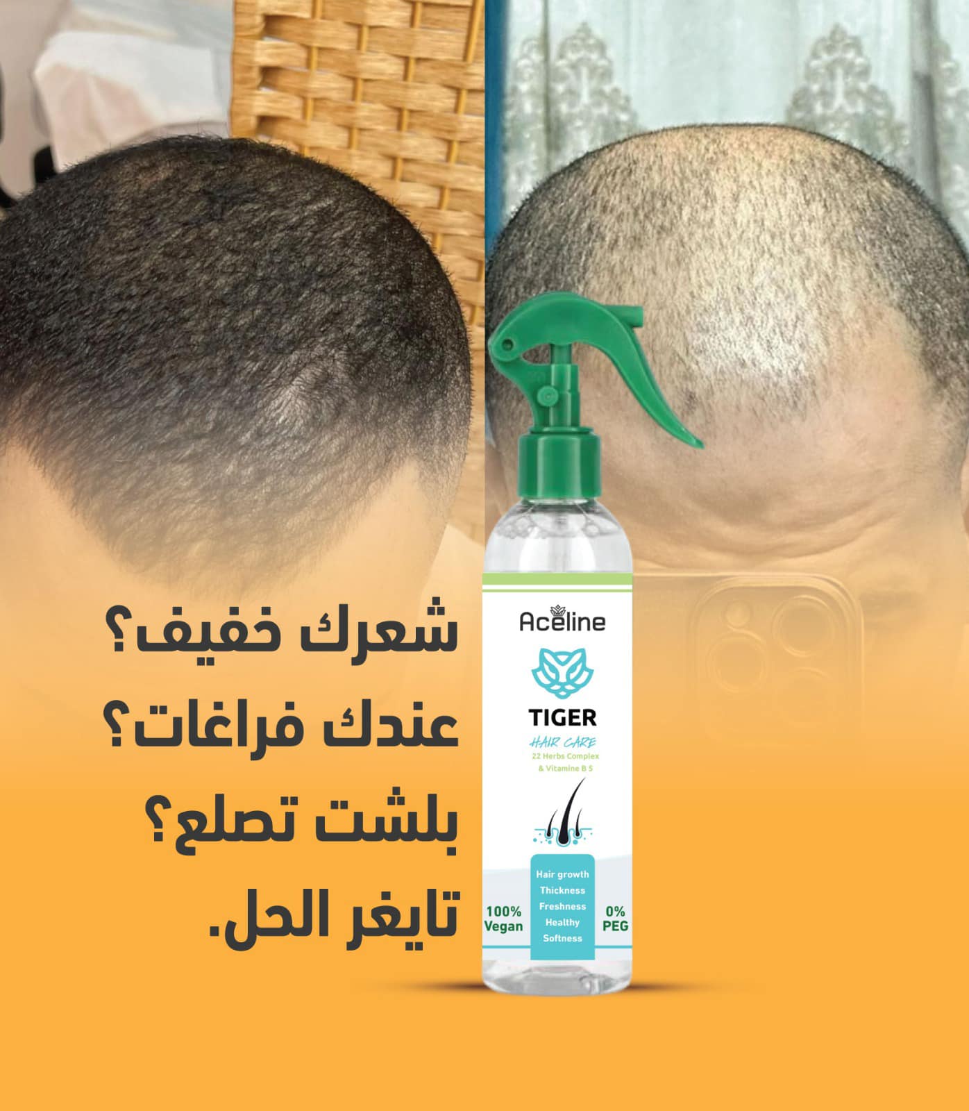 Aceline - inspired by nature Facebook ad: Aceline TIGER Hair SPRAY