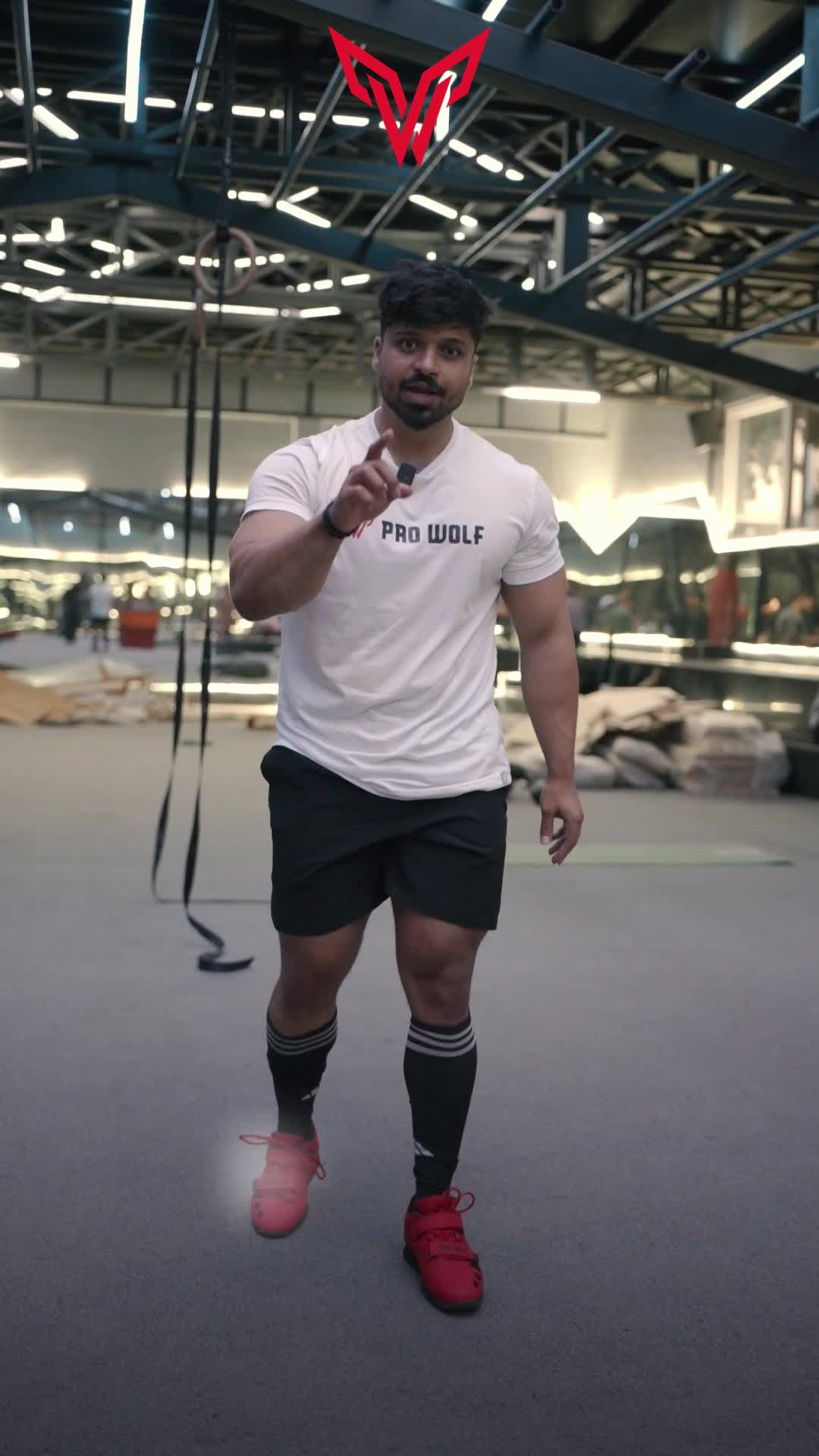 Pro Wolf Facebook ad: Improve Powerlifting Strength with ProWolf Gears
