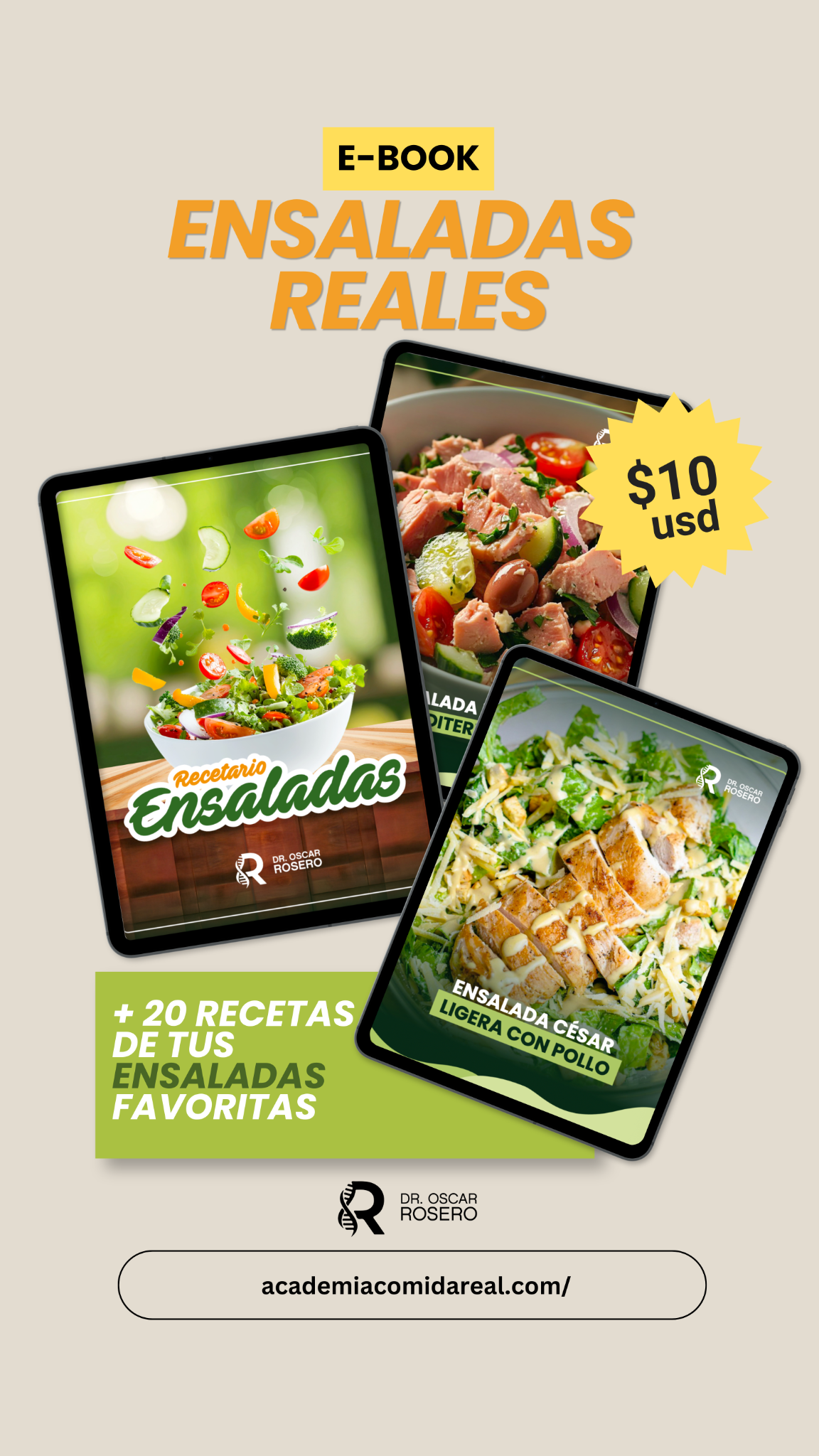 Endocrinorosero Facebook ad: Recetario