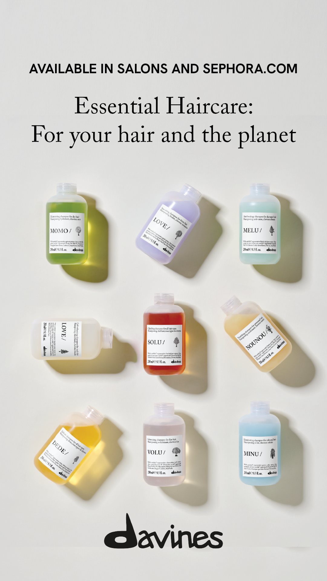 Davines Facebook ad