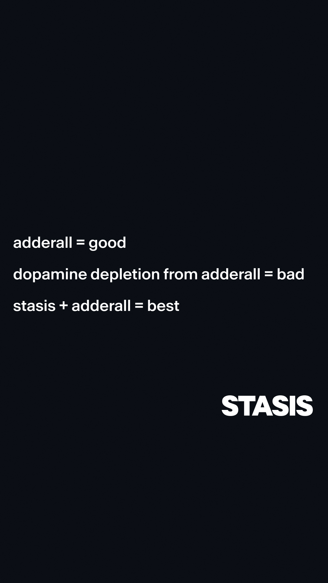 Stasis Facebook ad