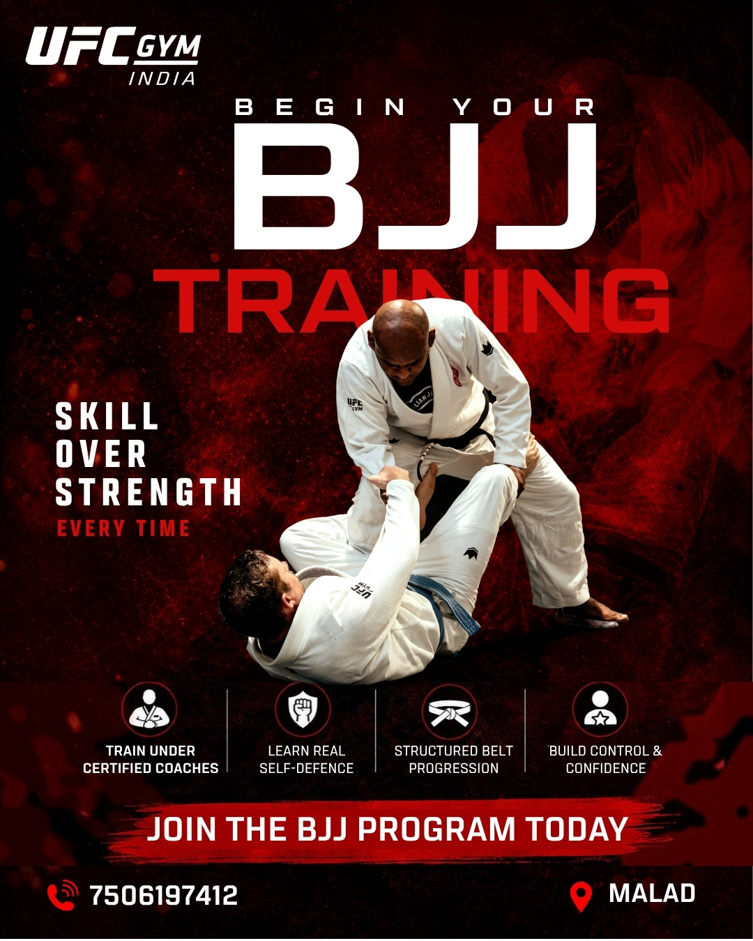 UFC GYM Malad Facebook ad: Ready to start your Brazilian Jiu-Jitsu journey?