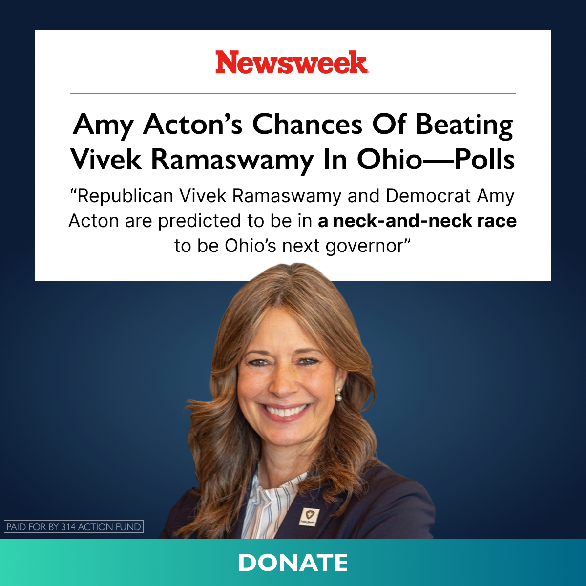 314 Action Facebook ad: Doctor Tied with Billionaire in Ohio