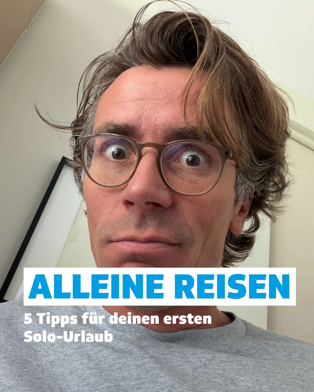 Die Techniker (TK) Facebook ad: Alleine reisen kann Angst machen und trotzdem das…