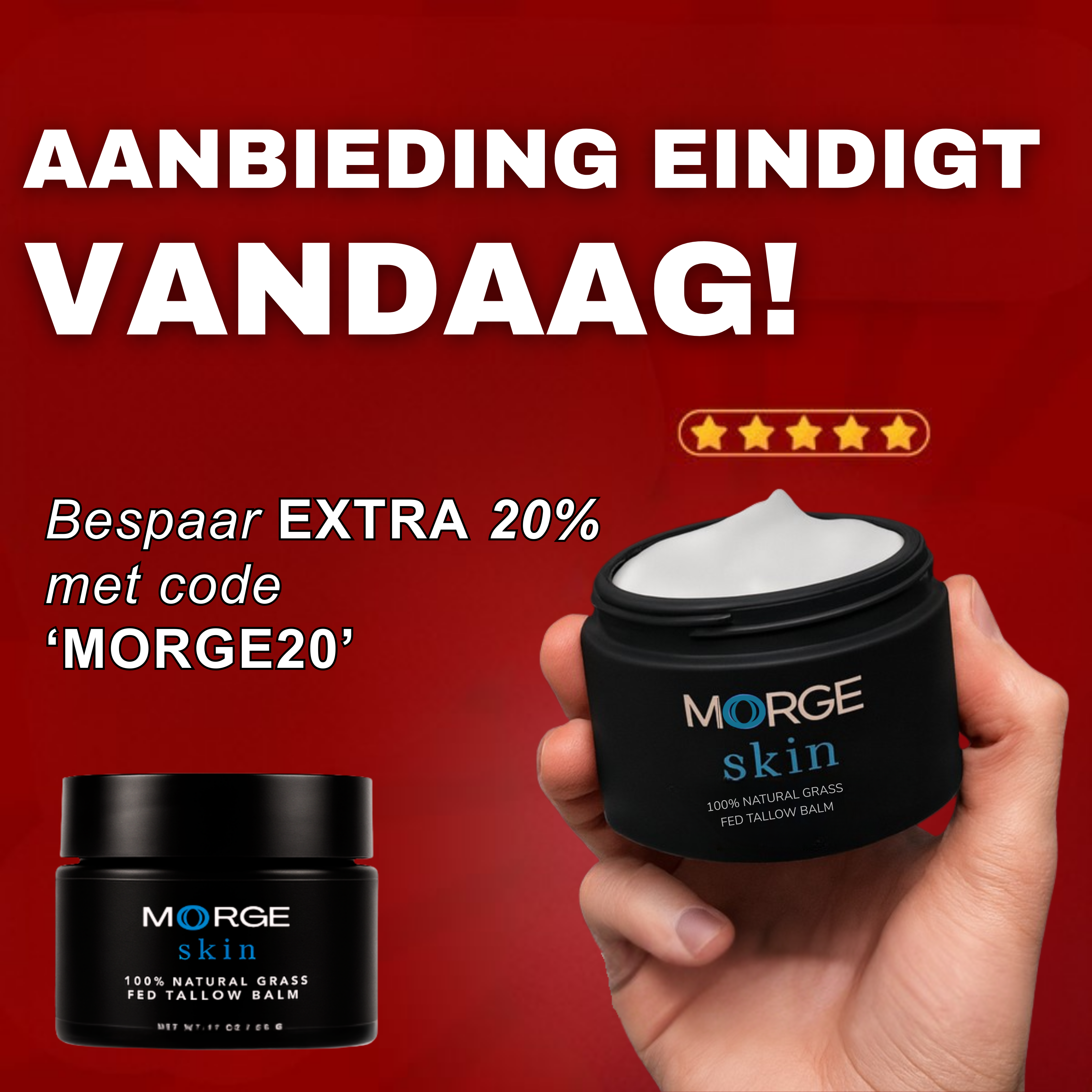 Morge Facebook ad: Sterkere, aantrekkelijkere huid