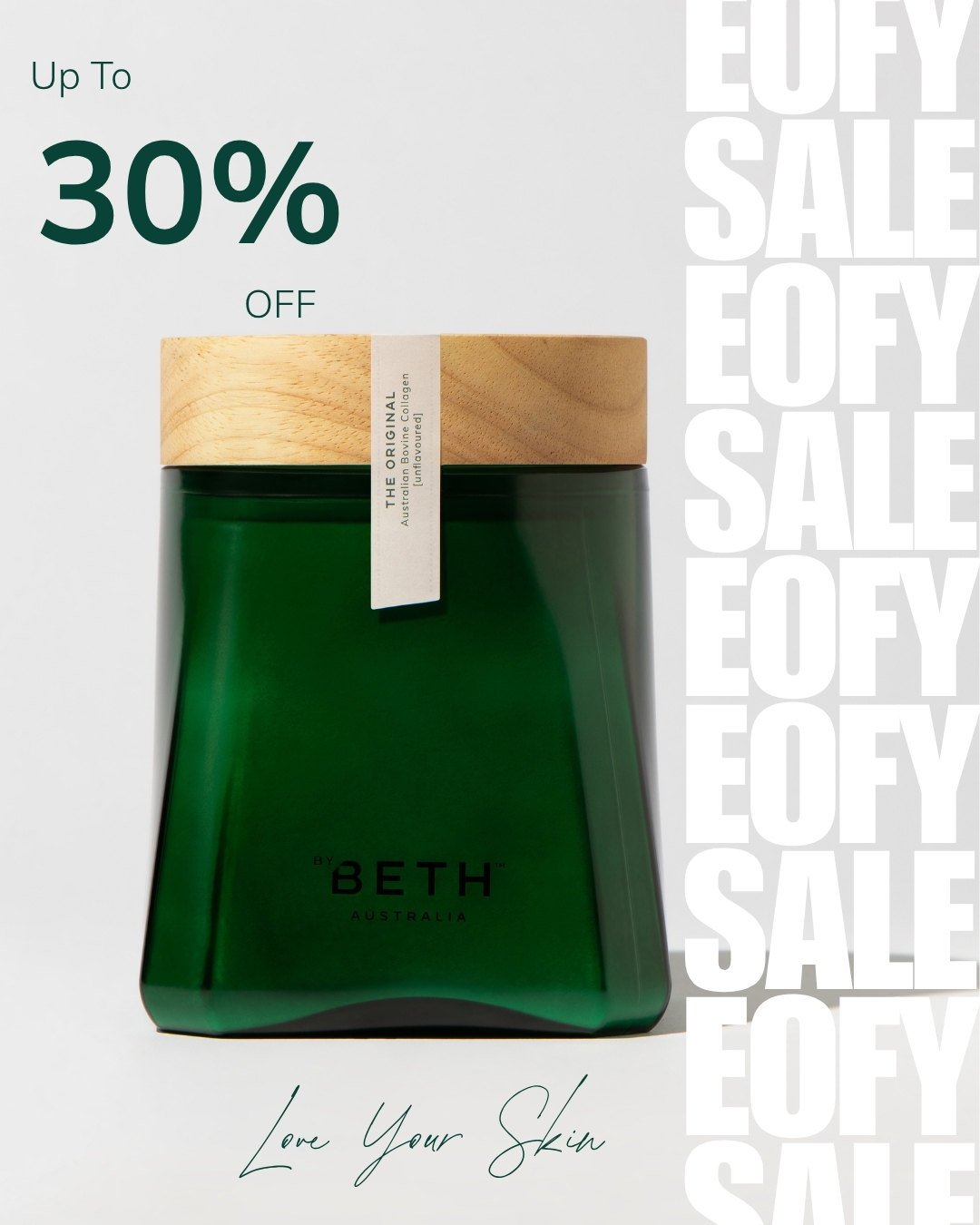 By Beth Facebook ad: EOFY SALE, UP TO 30% OFF