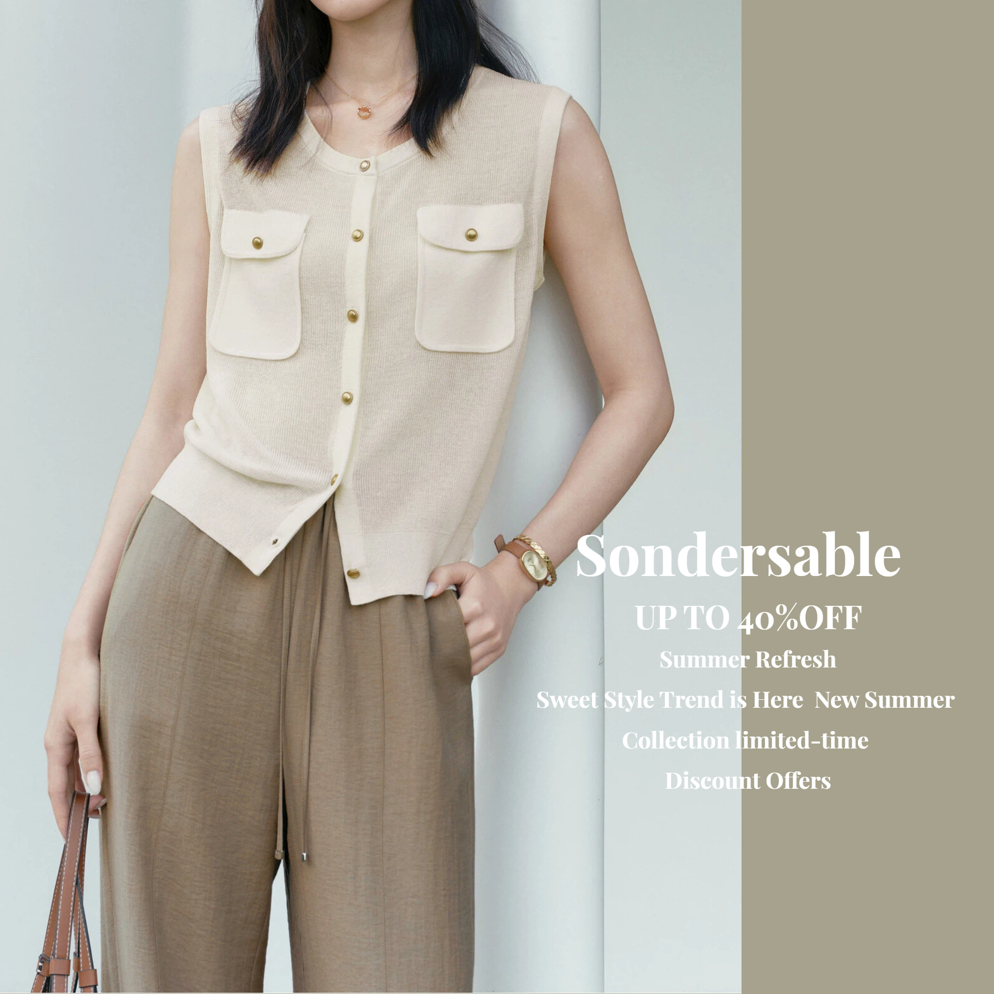 SonderSable Facebook ad: 500円割引、割引コード: welcome