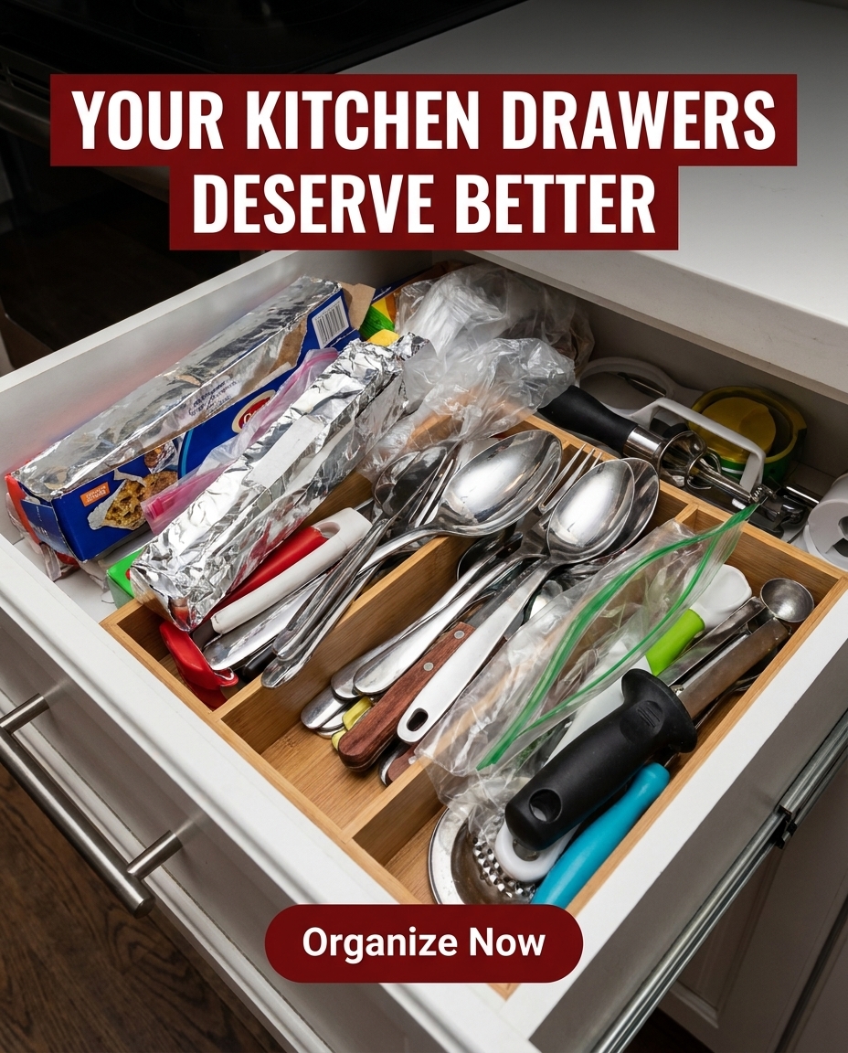 Sharon Recommends Facebook ad: Time To Tidy That Kitchen Drawer