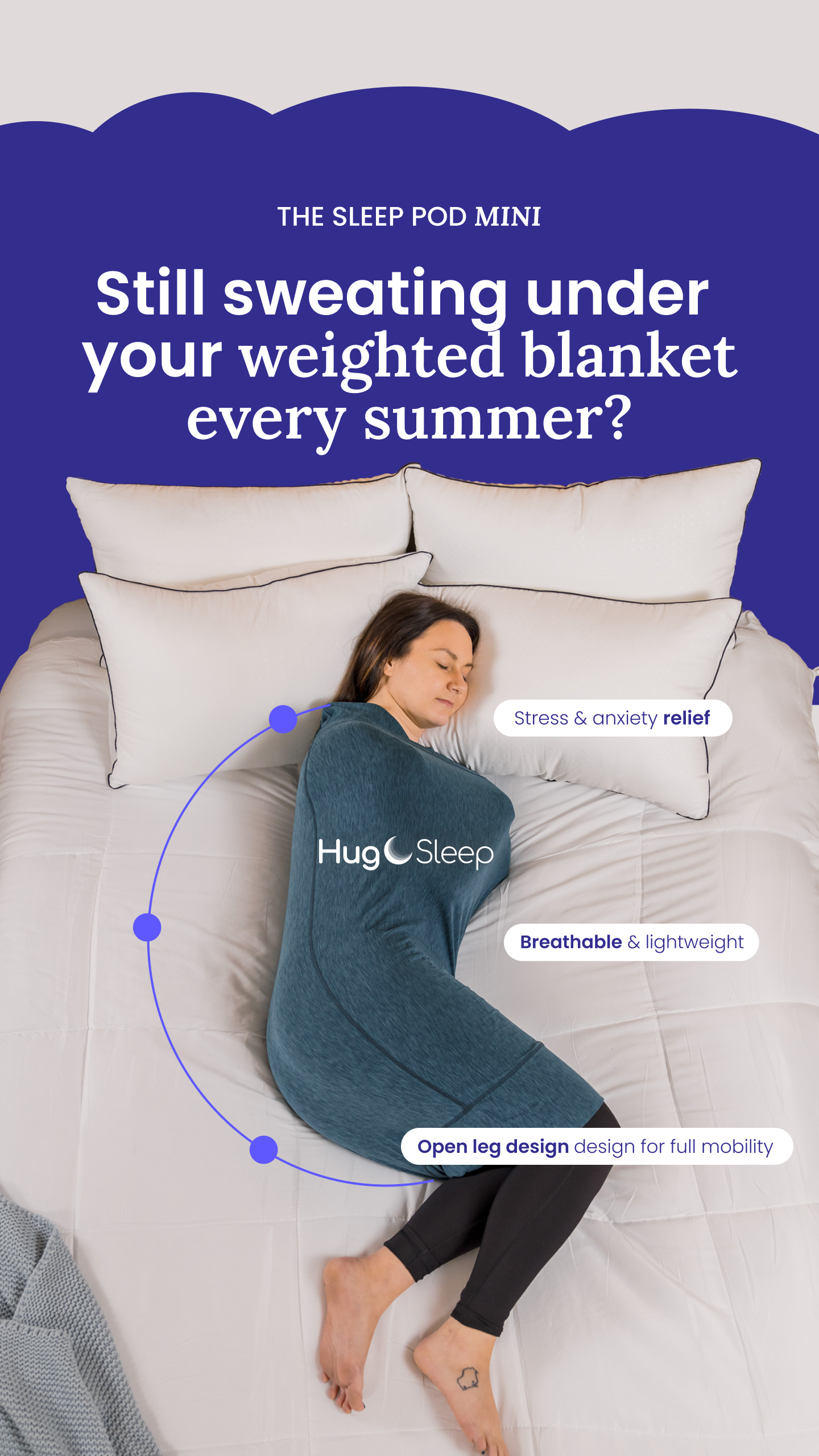 Hug Sleep Pod Facebook ad