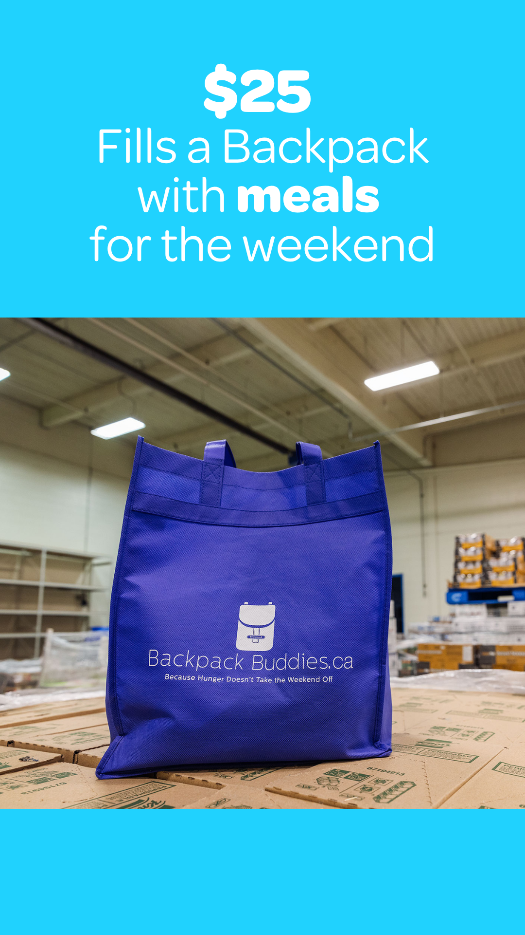 Backpack Buddies Facebook ad