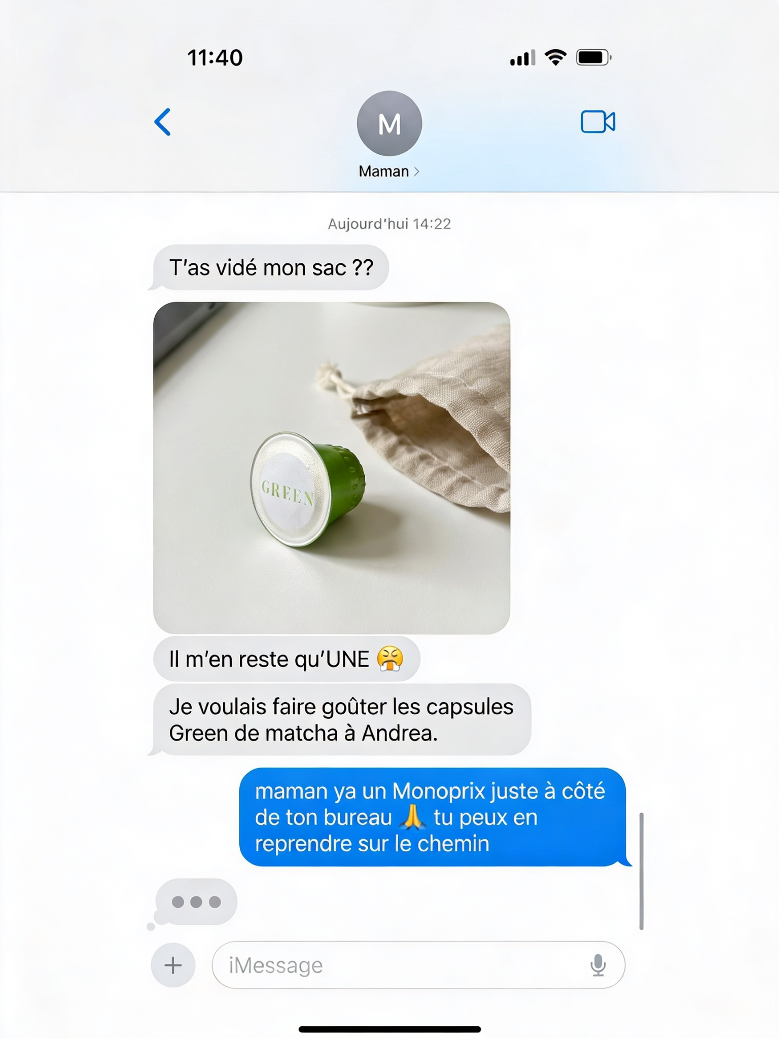 Green Facebook ad