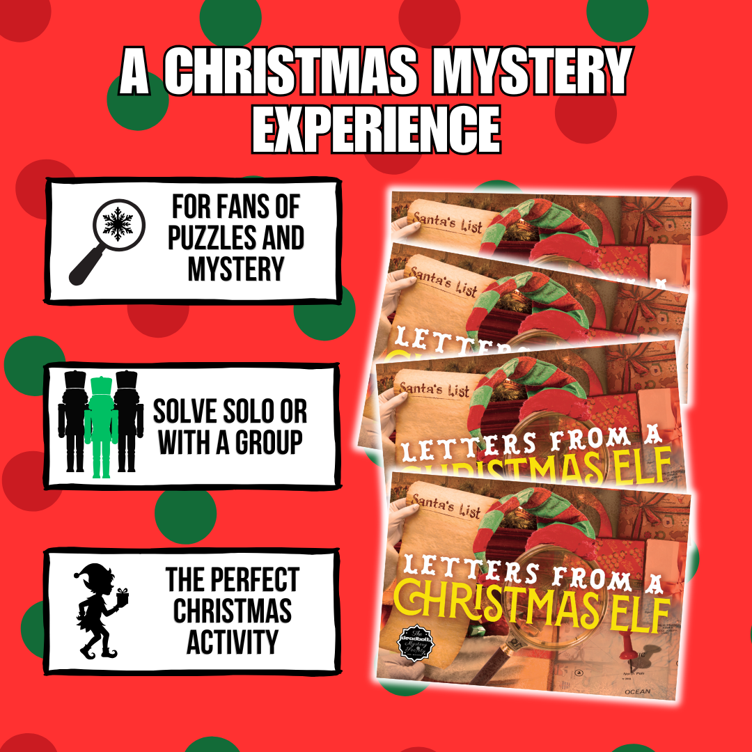 The Deadbolt Mystery Society Facebook ad: Your mission: Save Christmas.