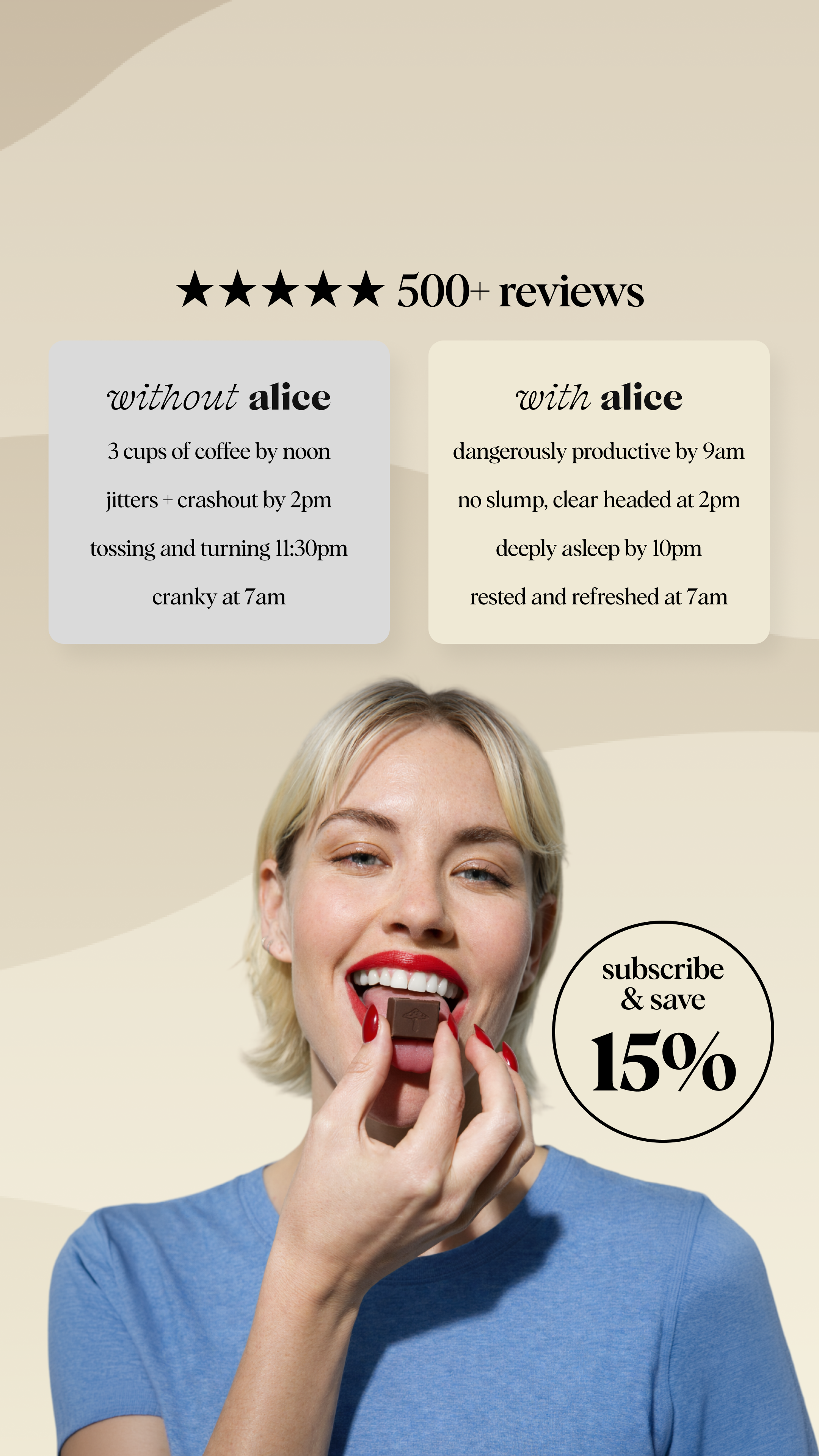 Alice Mushrooms Facebook ad