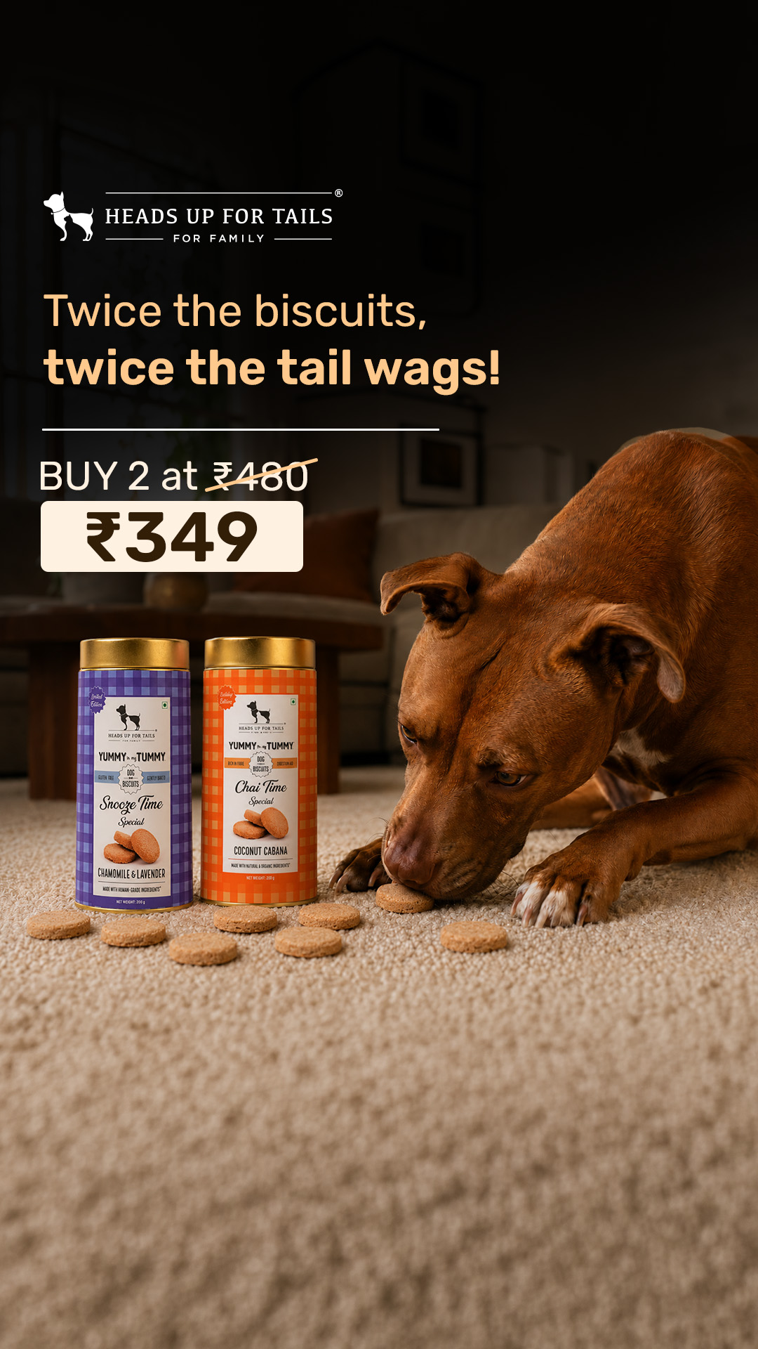 Heads Up For Tails Facebook ad