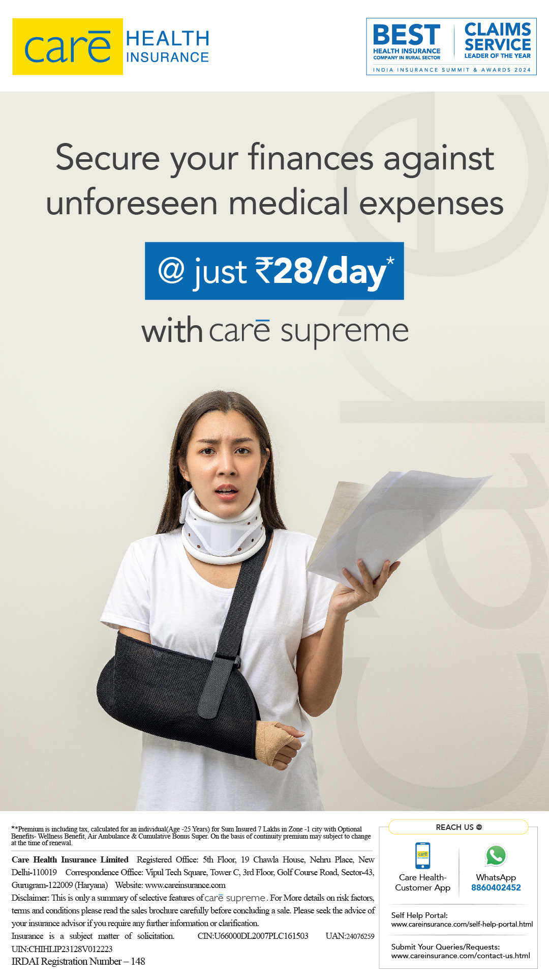 Care Insurance Facebook ad