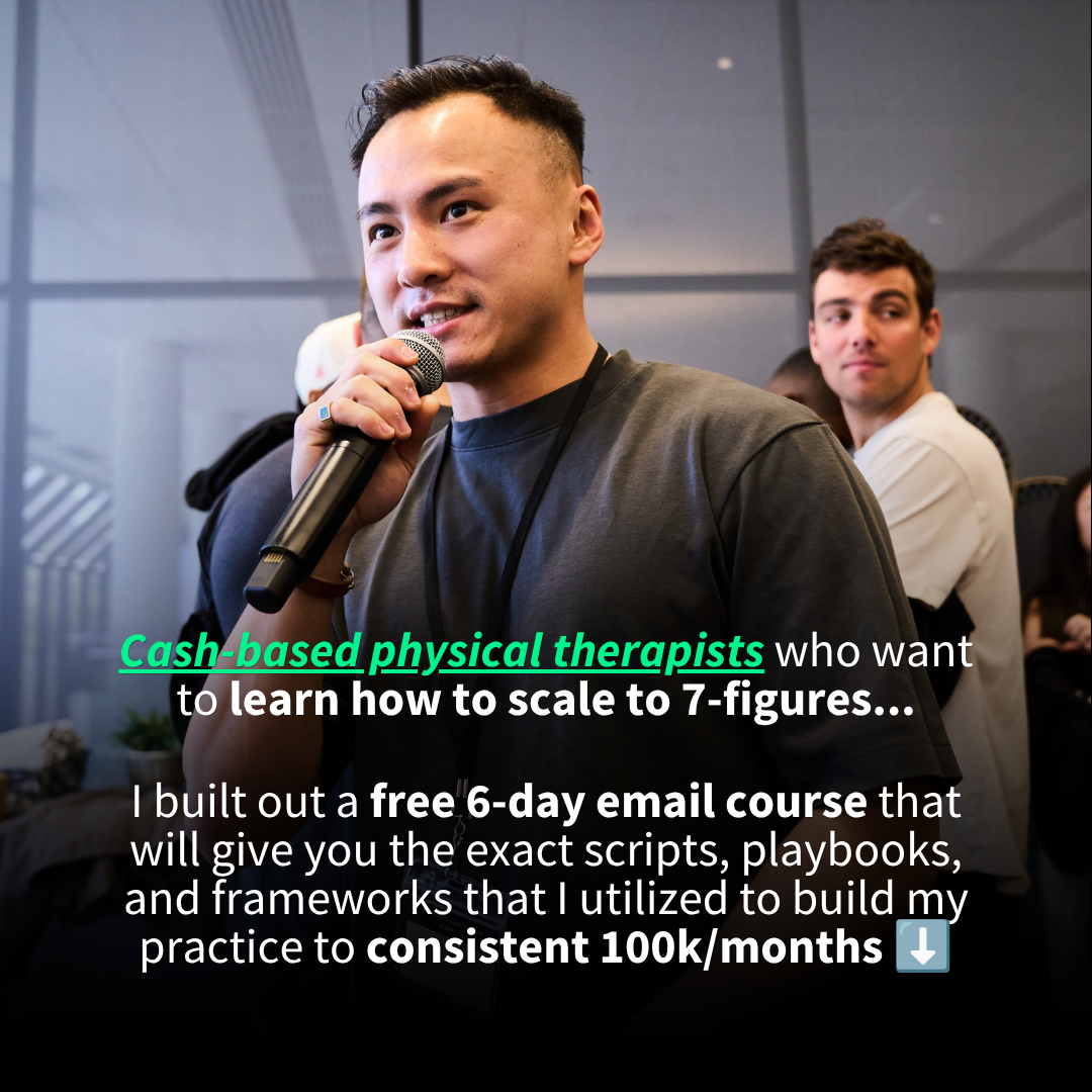 Dr. Andy Fata-Chan, PT, DPT Facebook ad: I Built a 7-Figure Cash-Based PT Practice, Here's the…