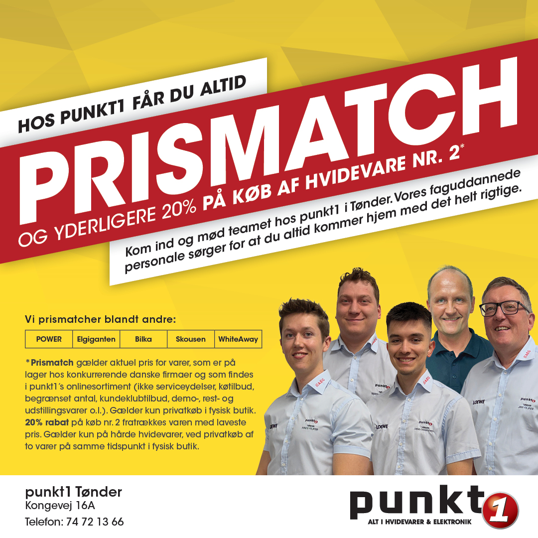 Punkt1 Tønder Facebook ad: Punkt1 Tønder, Altid den bedste pris, altid det bedste valg!