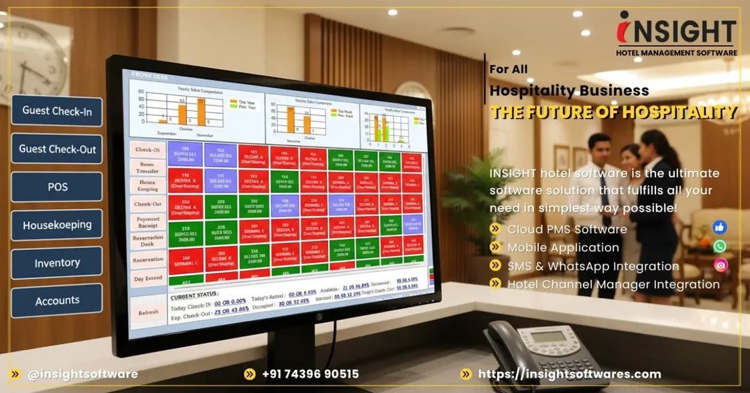 Insight Hotel Management Software Facebook ad: insightsoftwares.com All-In-One Cloud and Desktop Hotel…