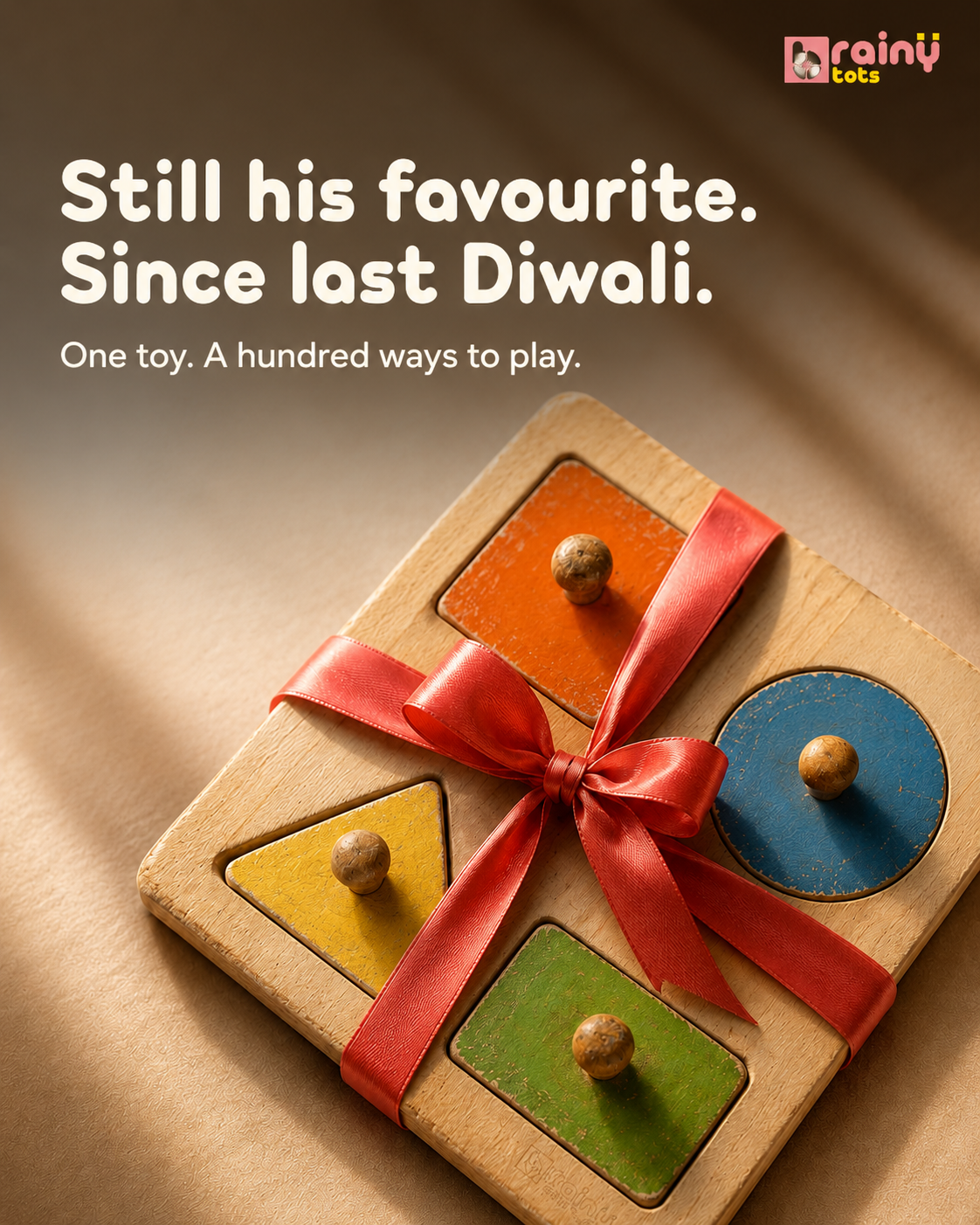 Brainytots Facebook ad: To: Aarav · From: Bua · What: 20…