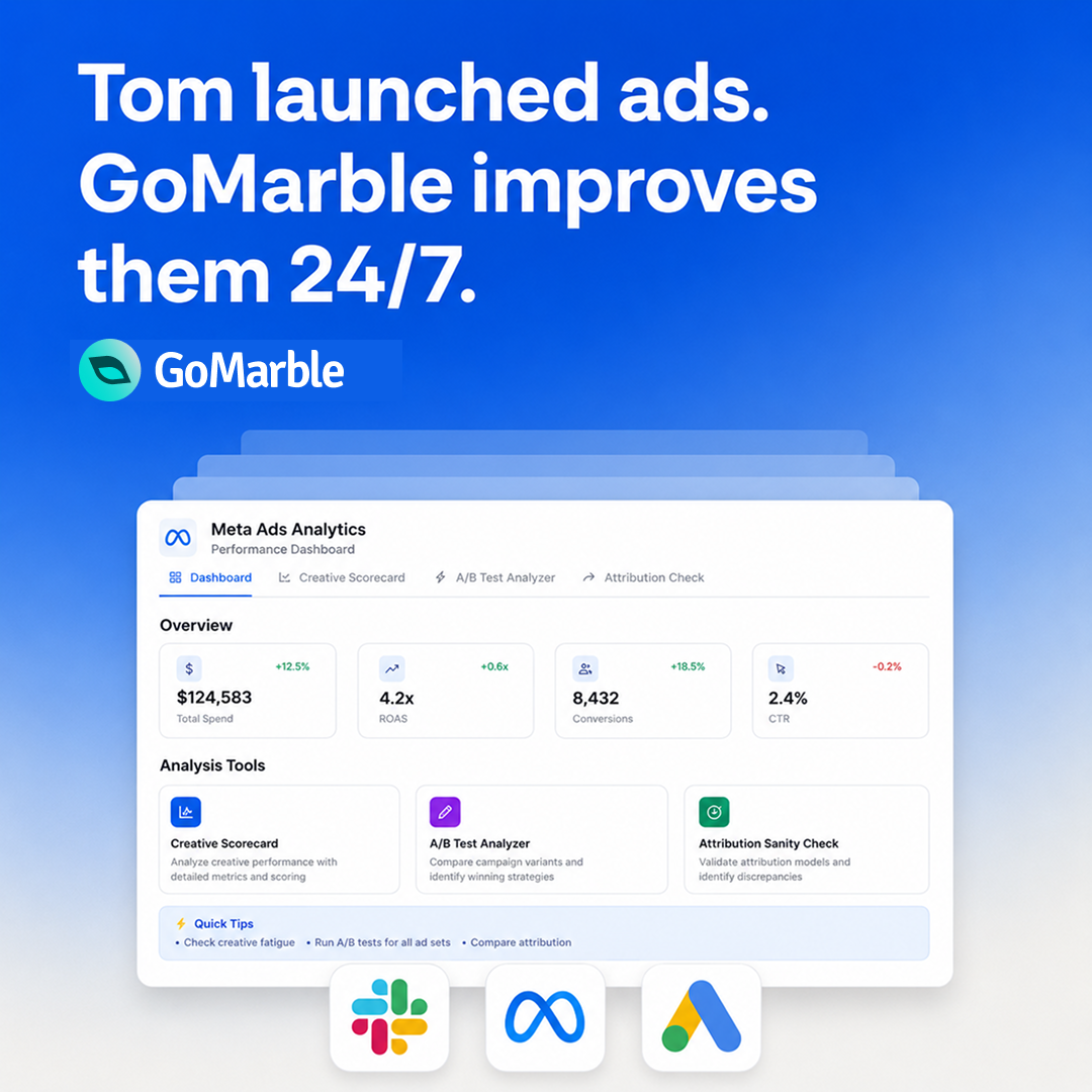 GoMarble.AI Facebook ad