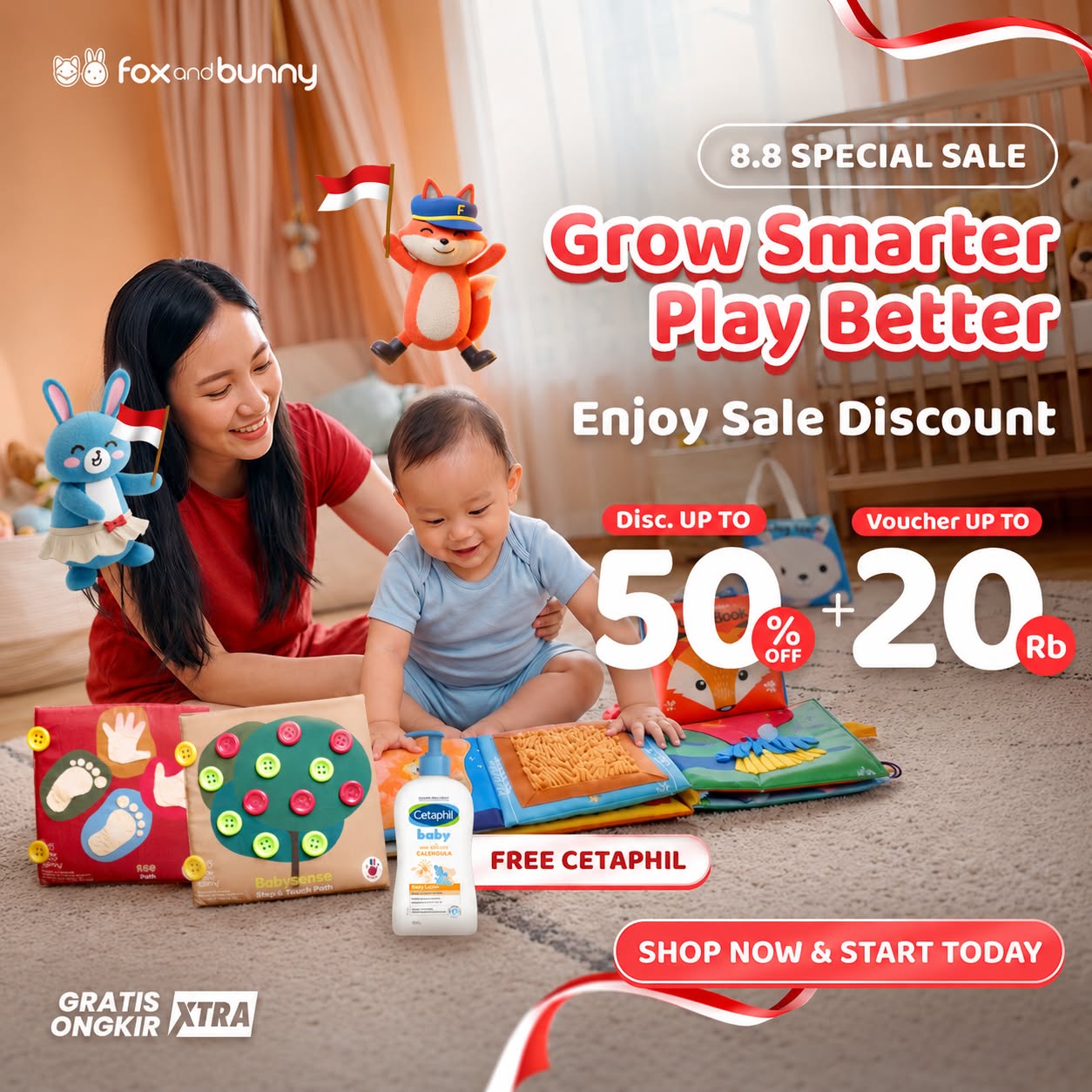 Fox and Bunny Indonesia Facebook ad