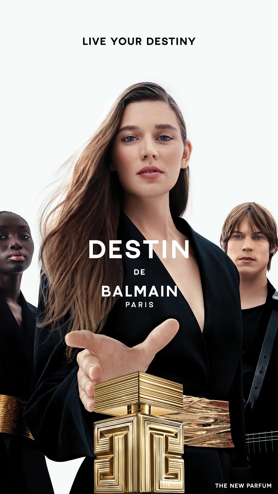 Balmain Beauty Facebook ad: DESTIN DE BALMAIN PARFUM
