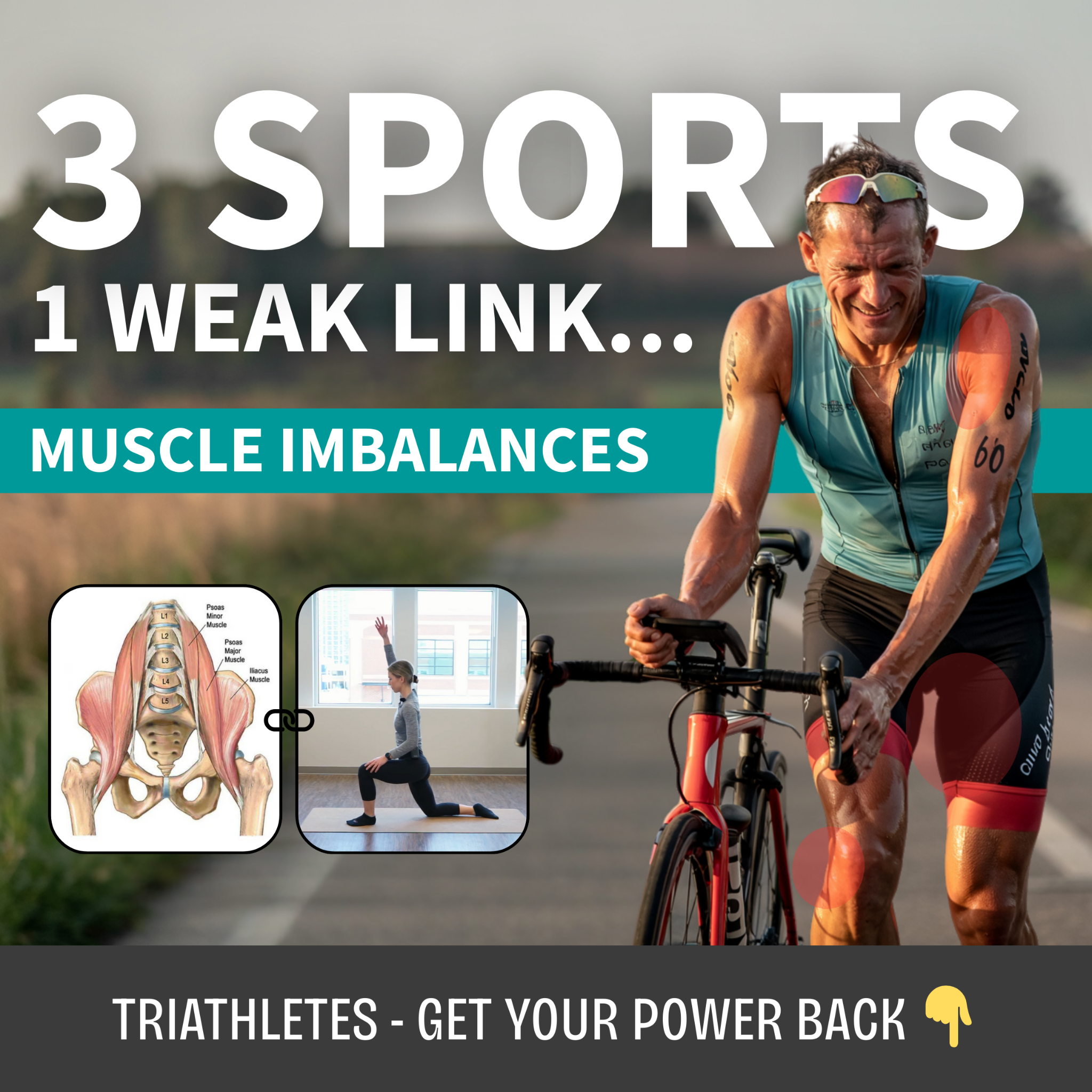 Dynamic Triathlete Facebook ad: Faster Times in Just 30 Days