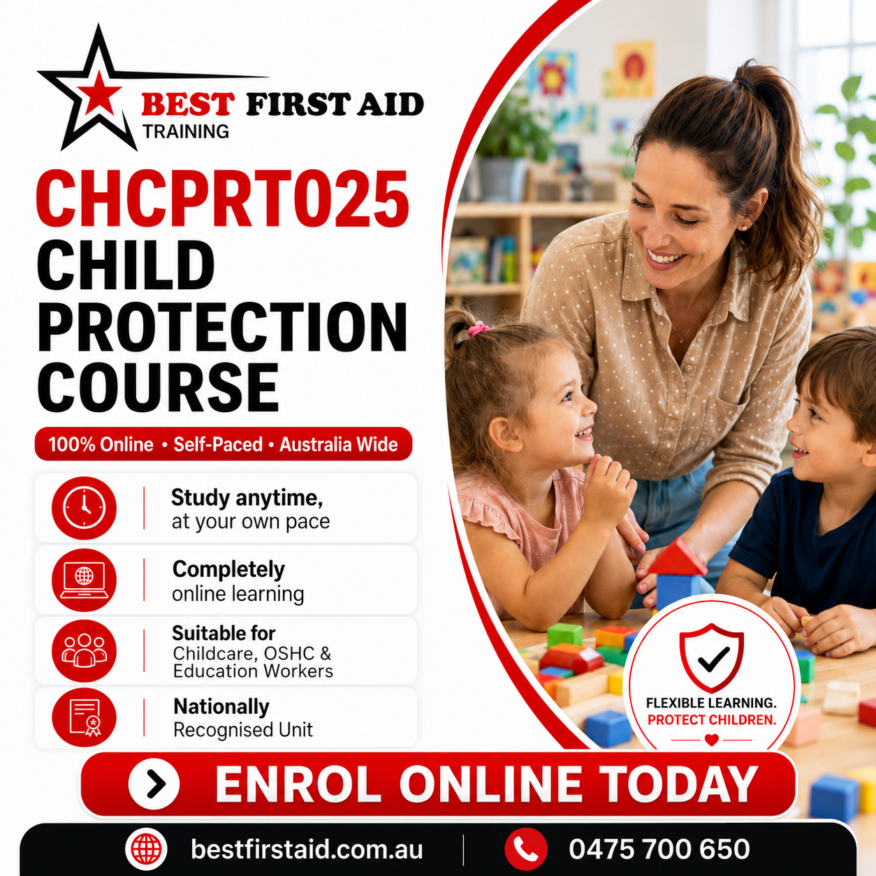 Best First Aid Training - CPR & First Aid Course Providers Facebook ad: CHCPRT025 Online Course