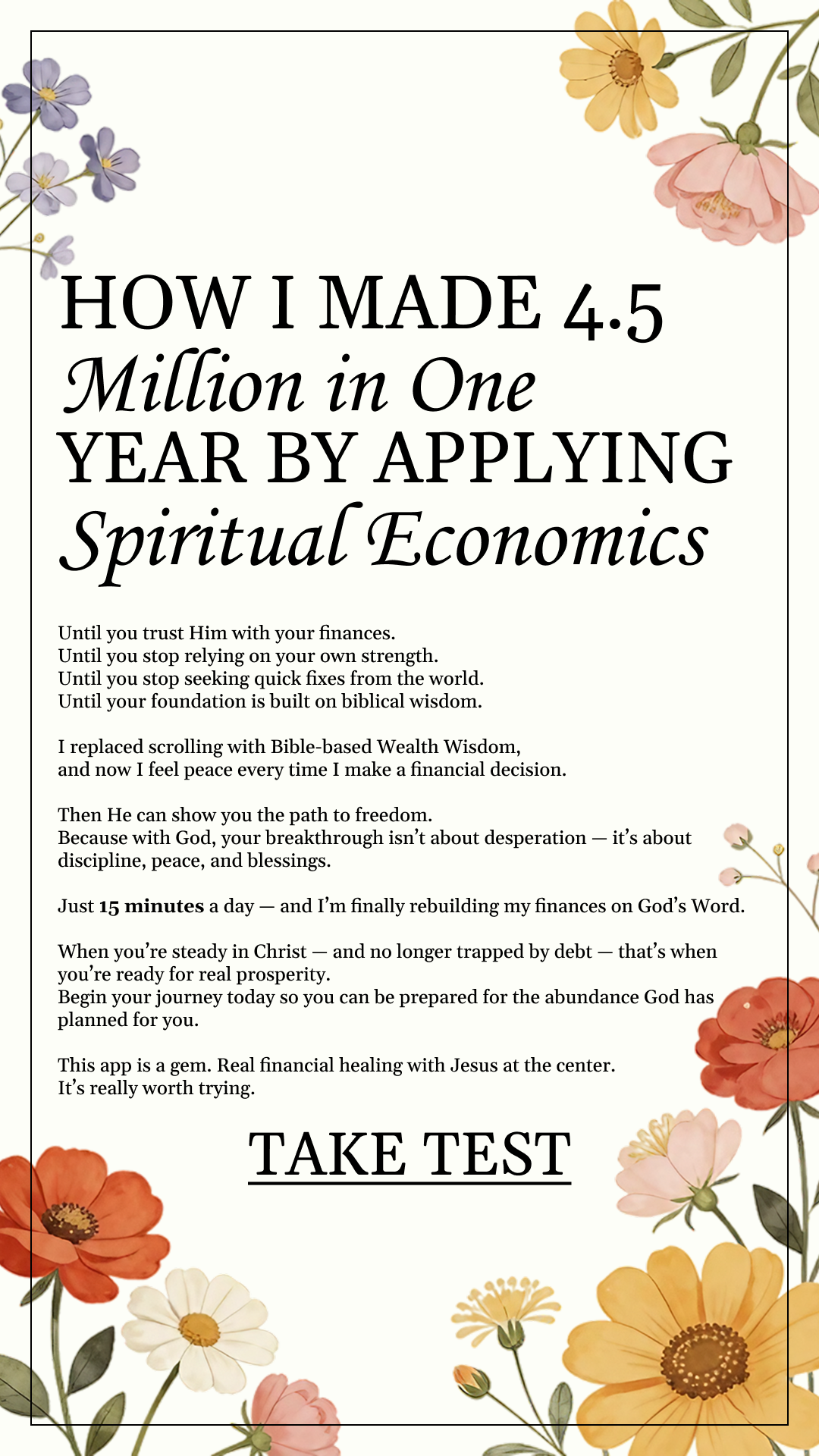 Stewardship & Life Reset Facebook ad