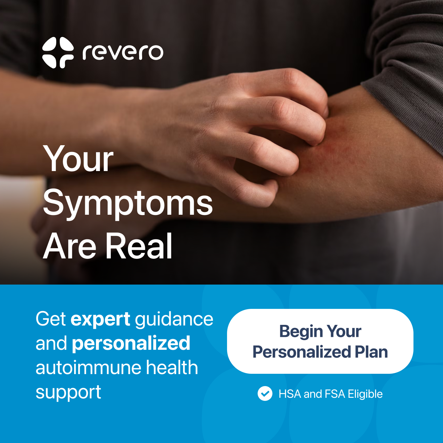 Revero Inc Facebook ad: Nutrition Therapy Begins at Revero
