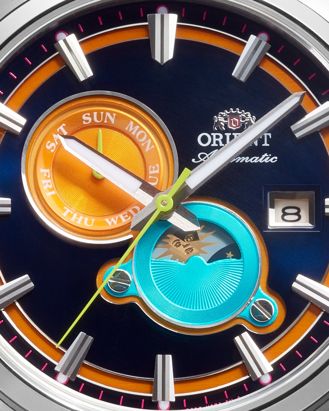 Orientwatch_me Facebook ad: Orient Stretto Day & Night, Multi-colour Dial
