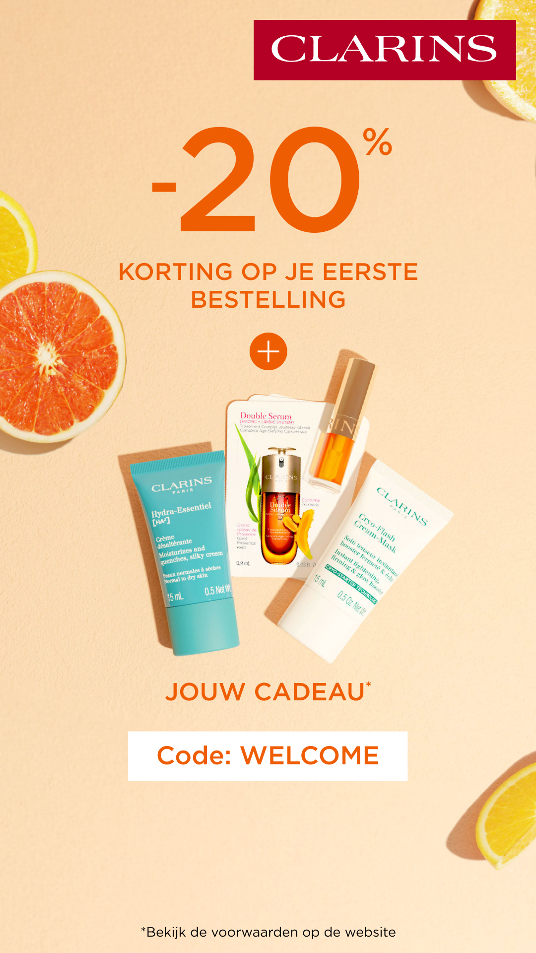 Clarins Facebook ad from Jun 24, 2026