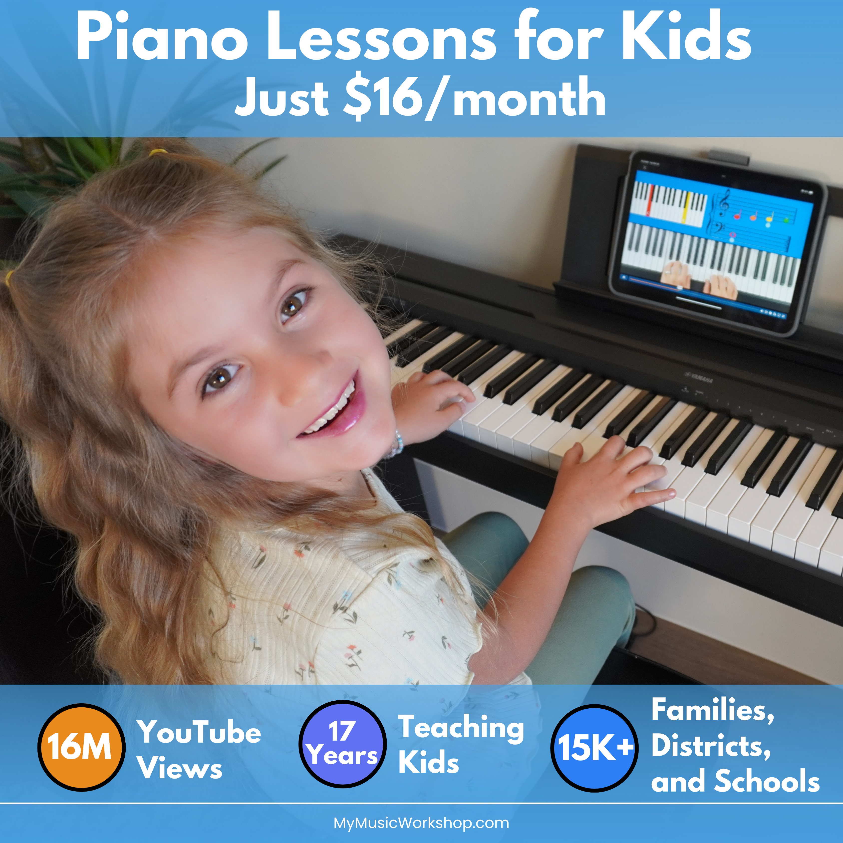 My Music Workshop Facebook ad