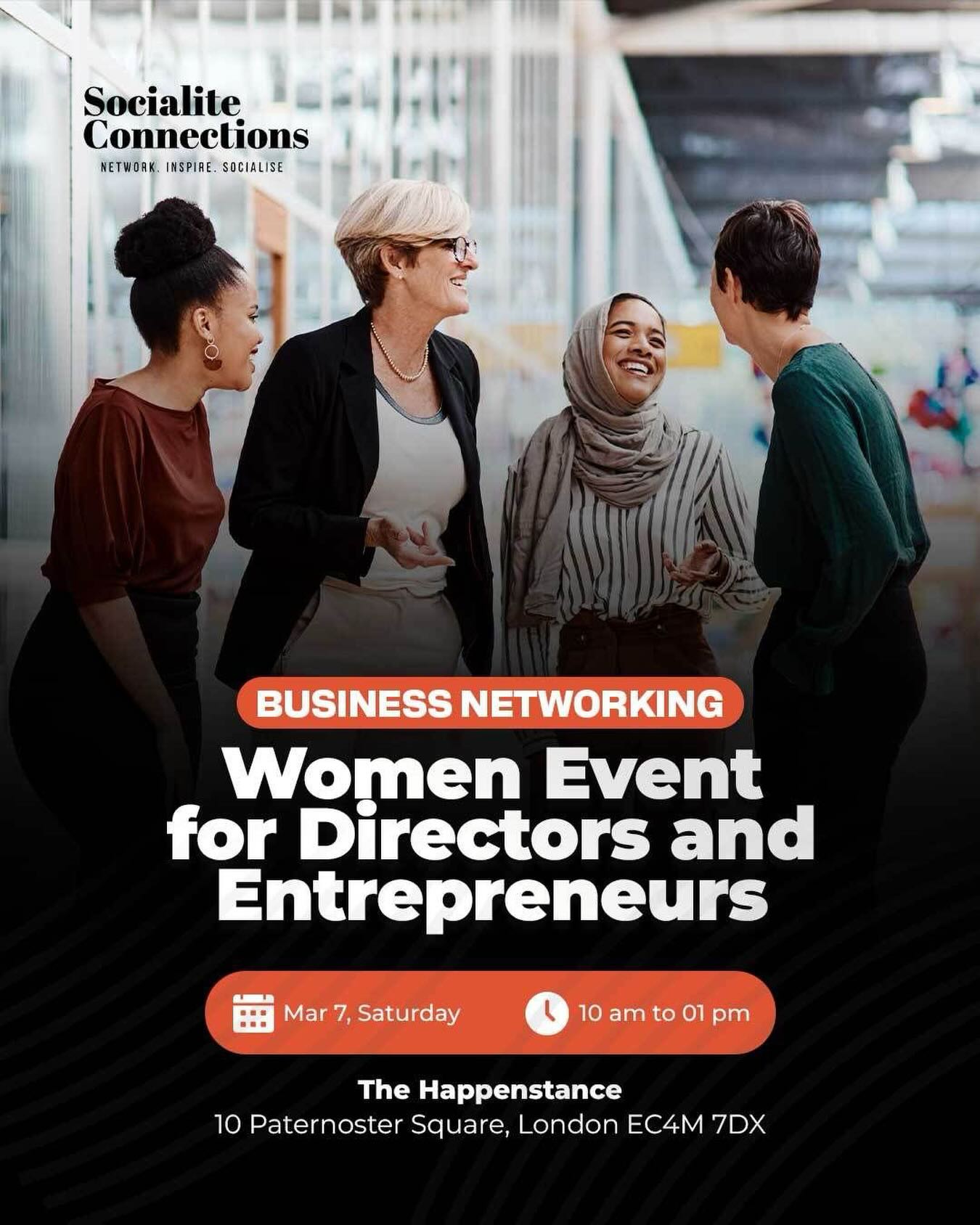 socialite_connections Facebook ad: Women in Business Networking Event