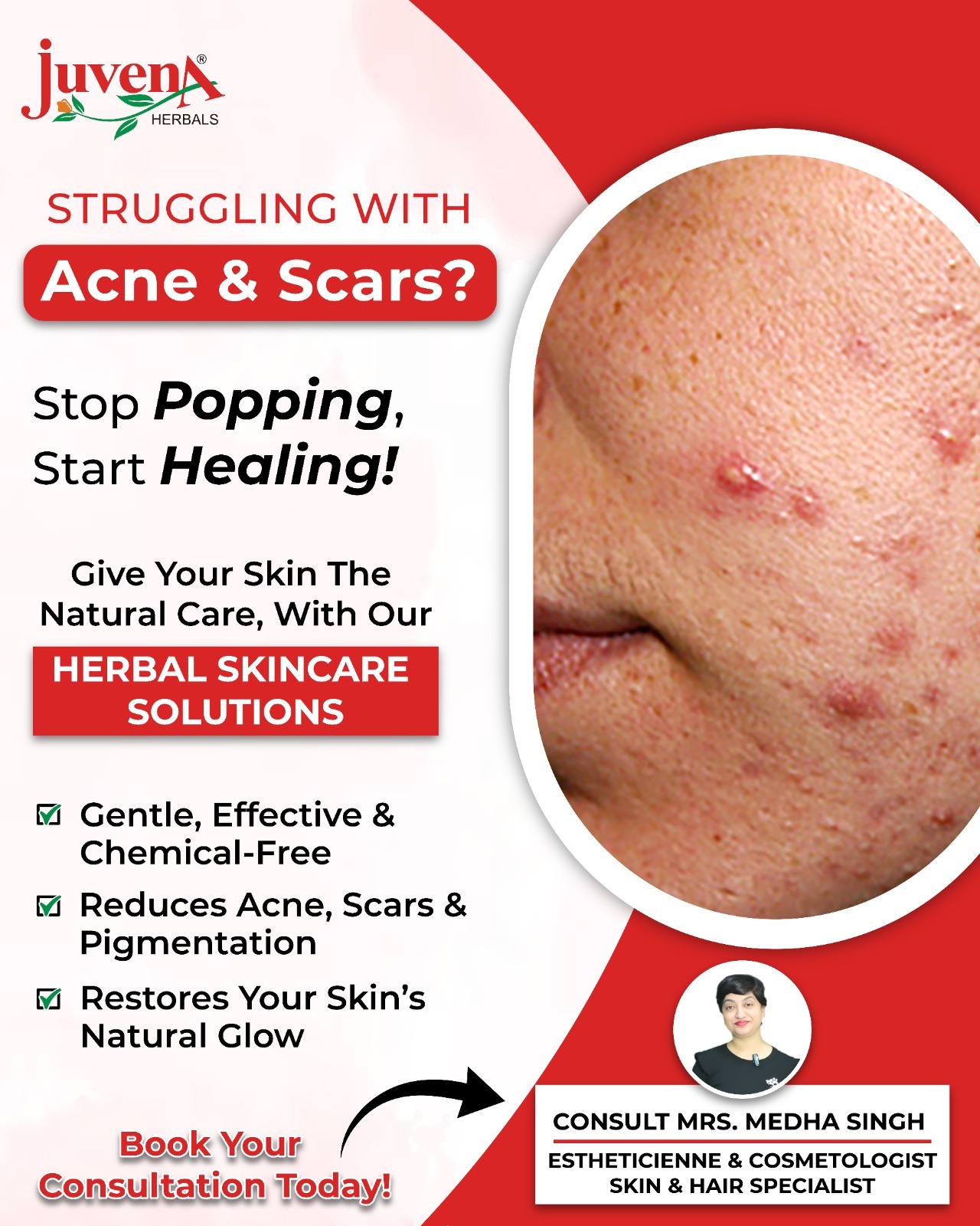 Juvena Herbals Facebook ad: Free Consultation