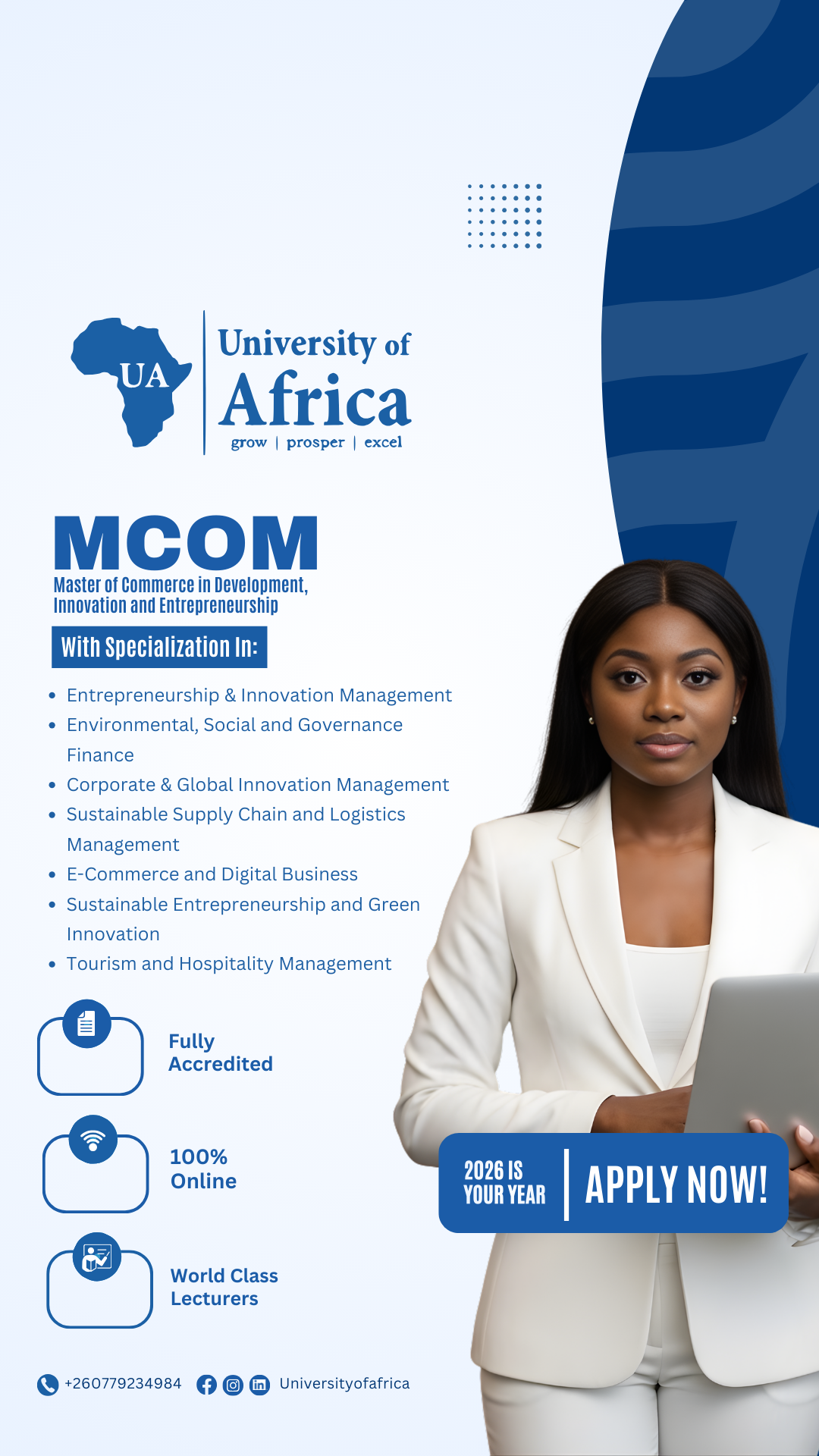 University of Africa Facebook ad